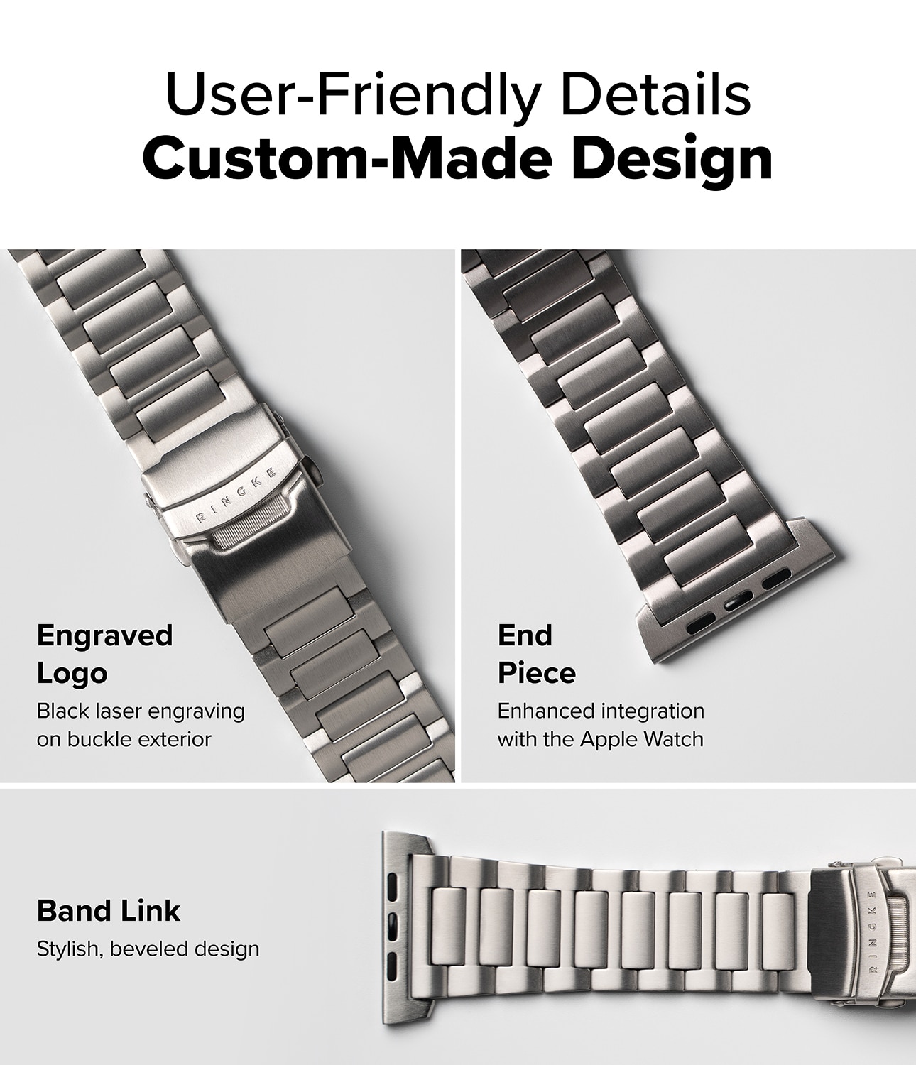 Correa Titanium OneApple Watch Series 4-6 44mm Natural Titanium