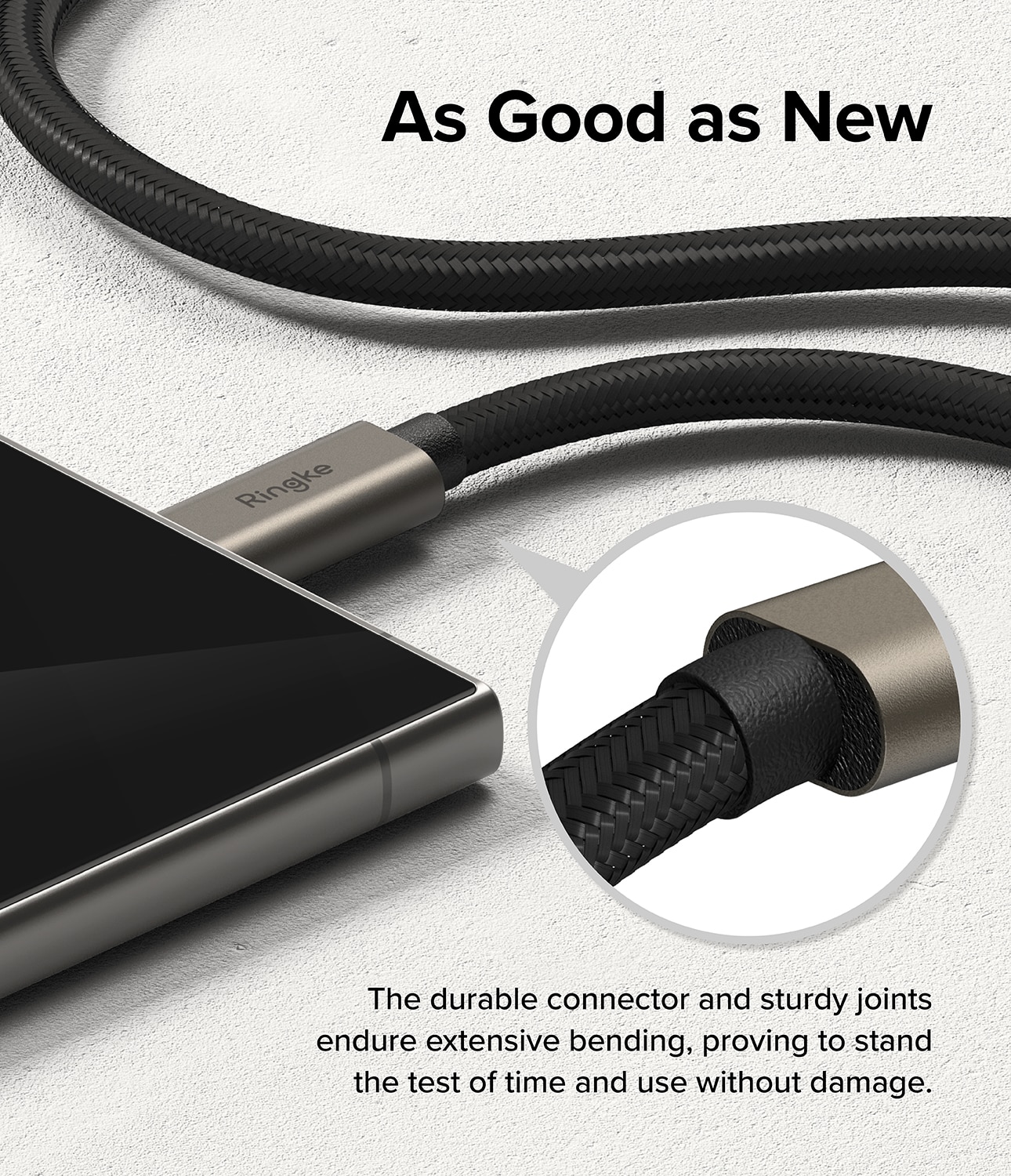 Cable USB-C a USB-C 3.2 Gen 2x2 1 metros, negro