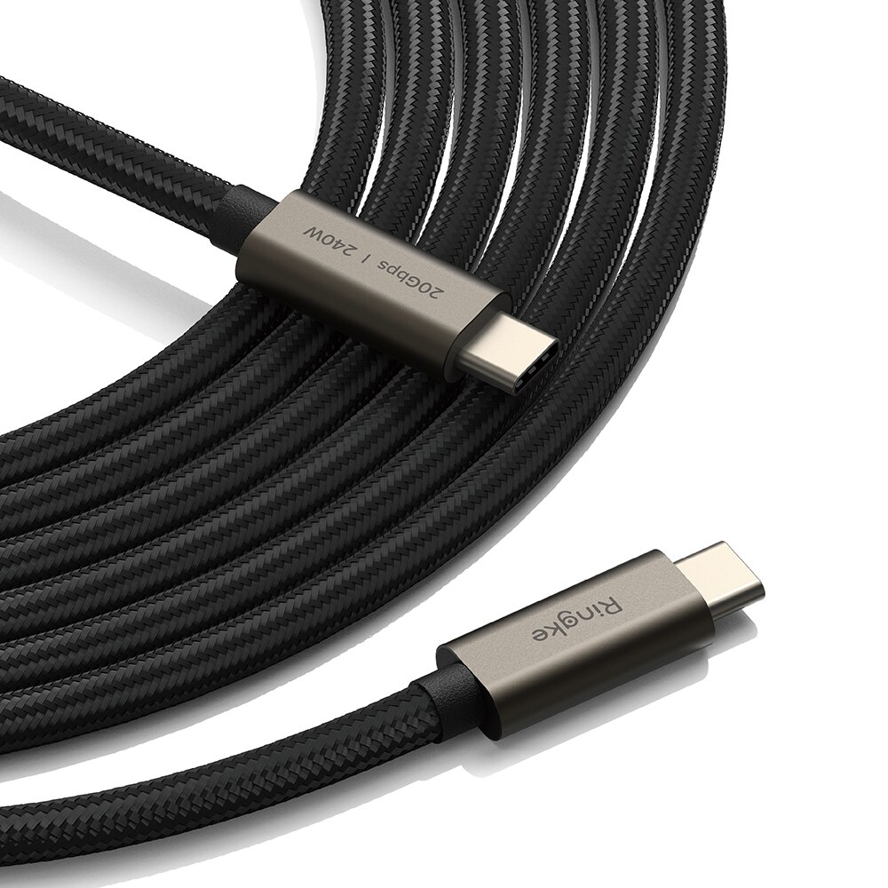 Cable USB-C a USB-C 3.2 Gen 2x2 1 metros, negro