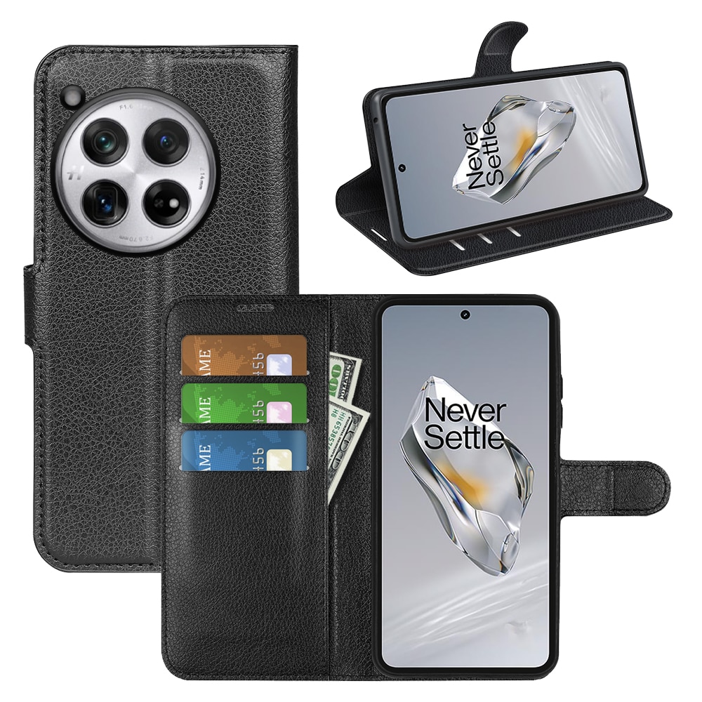 Funda cartera  OnePlus 12 Negro