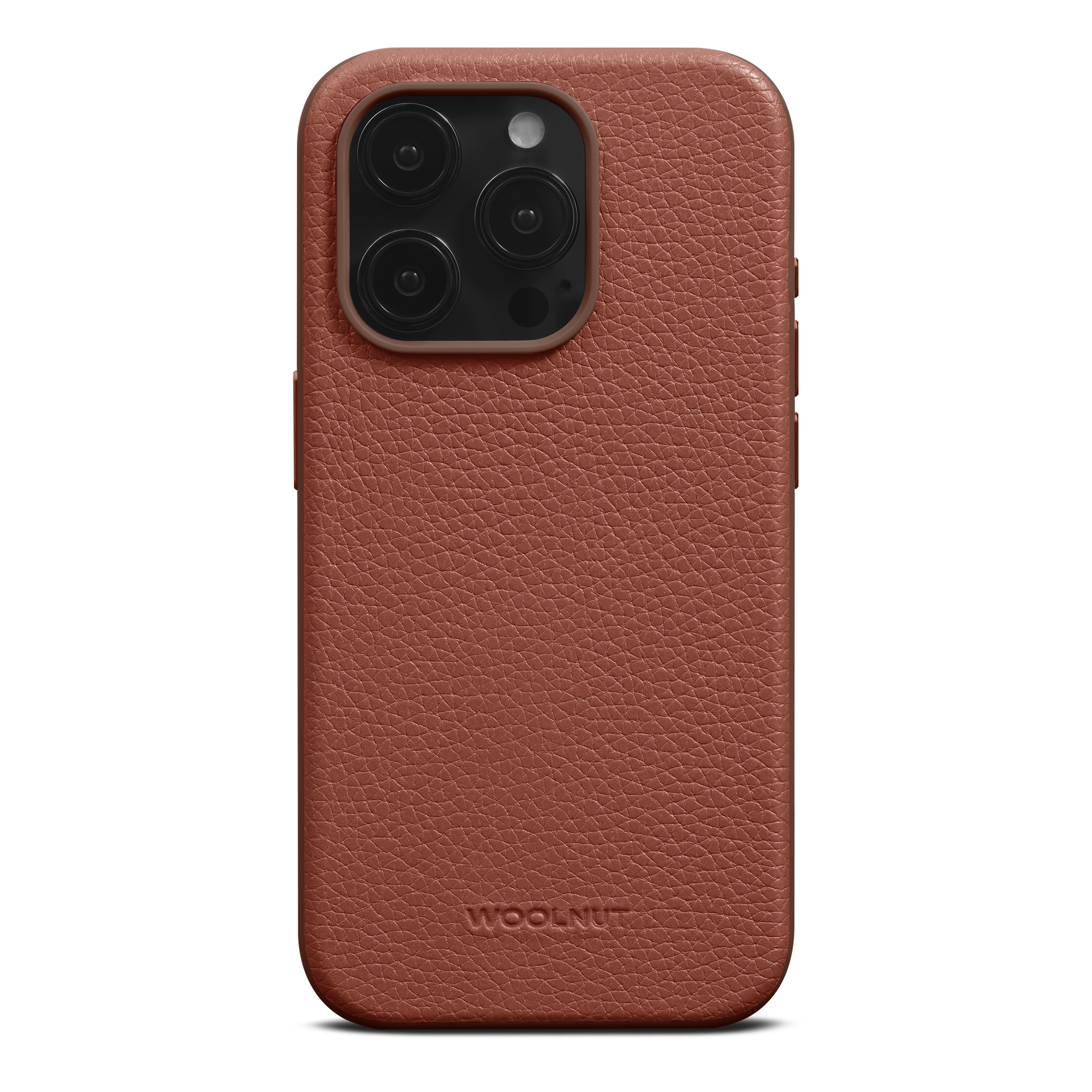 Funda Leather MagSafe iPhone 15 Pro Cognac