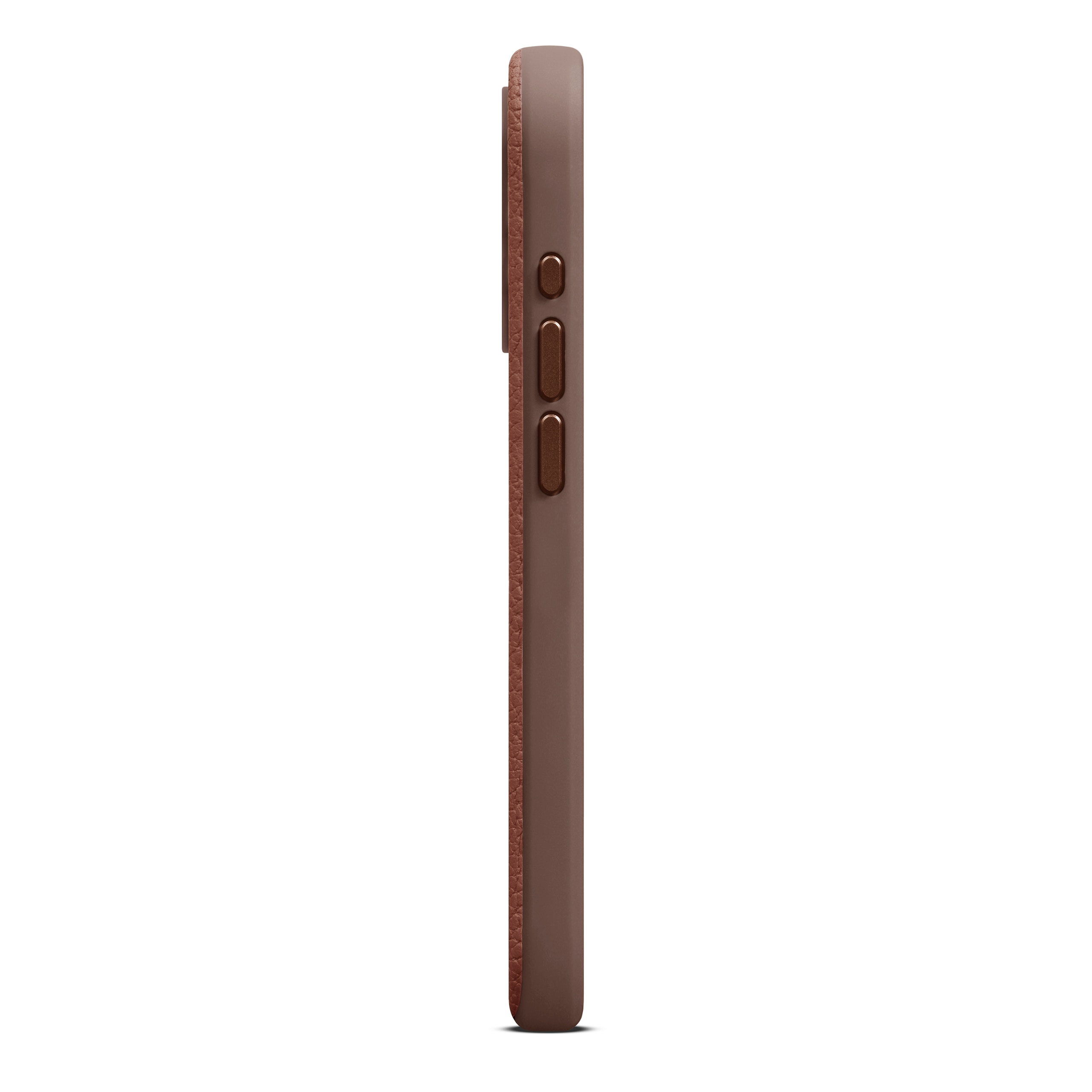 Funda Leather MagSafe iPhone 15 Pro Cognac