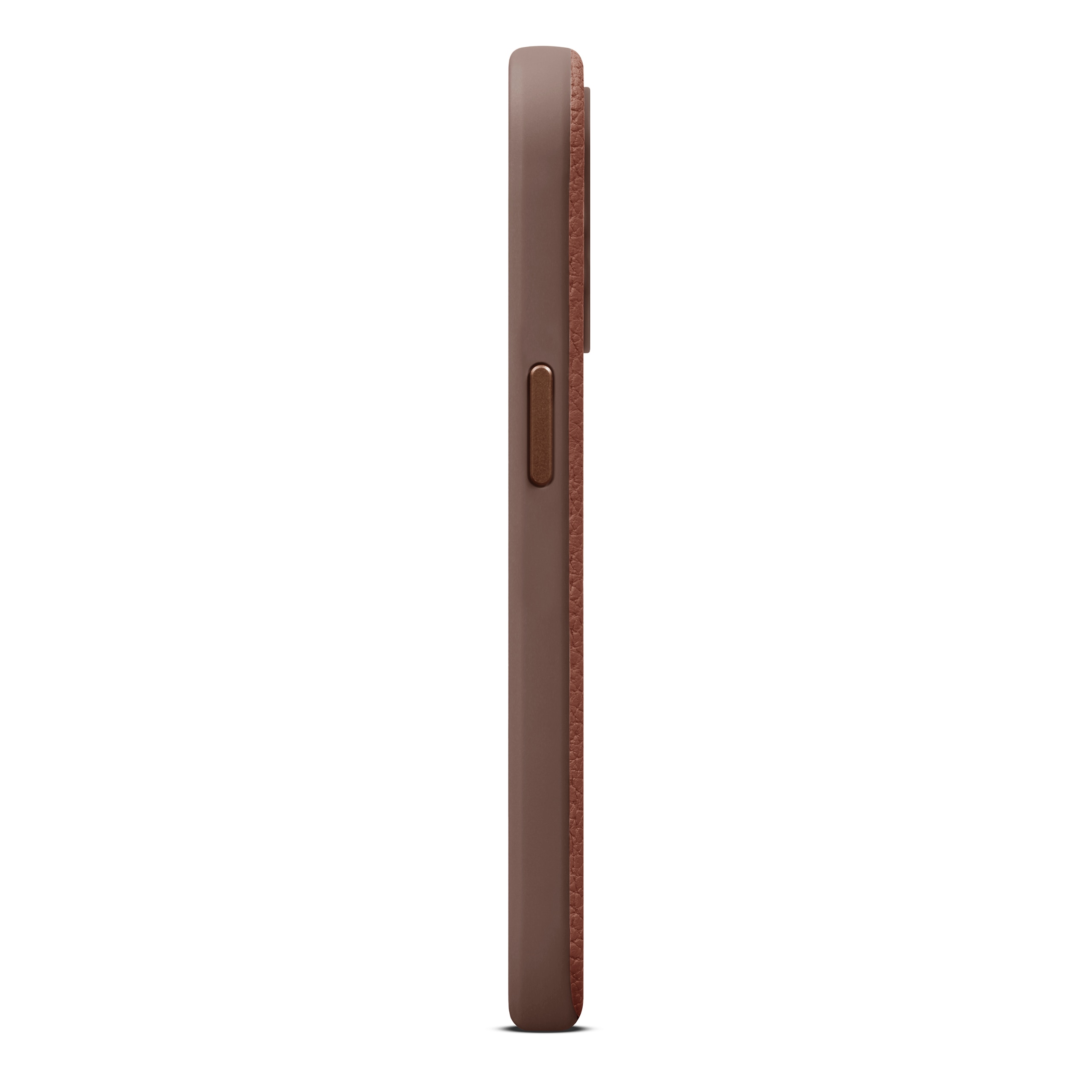 Funda Leather MagSafe iPhone 15 Pro Cognac