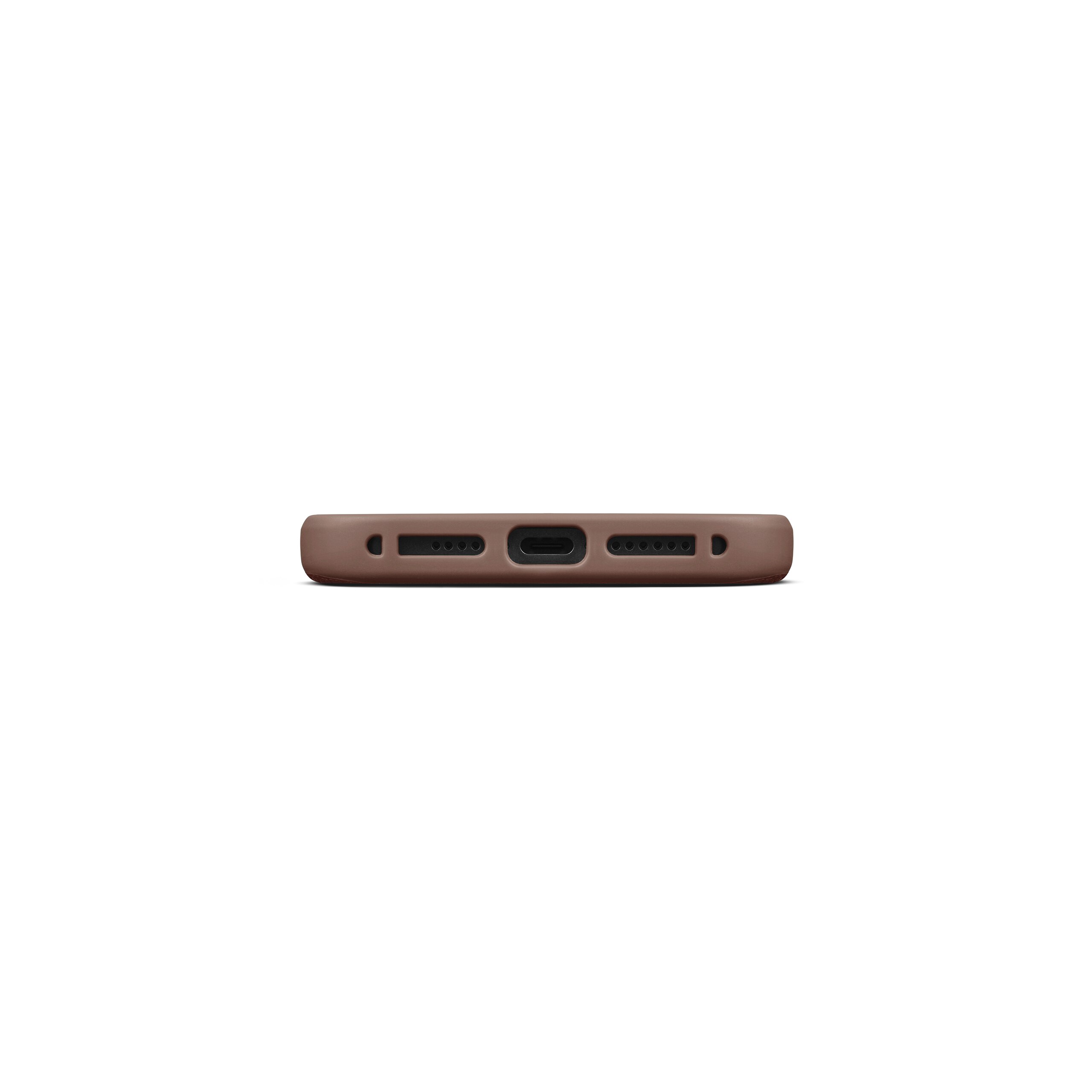 Funda Leather MagSafe iPhone 15 Pro Max Cognac