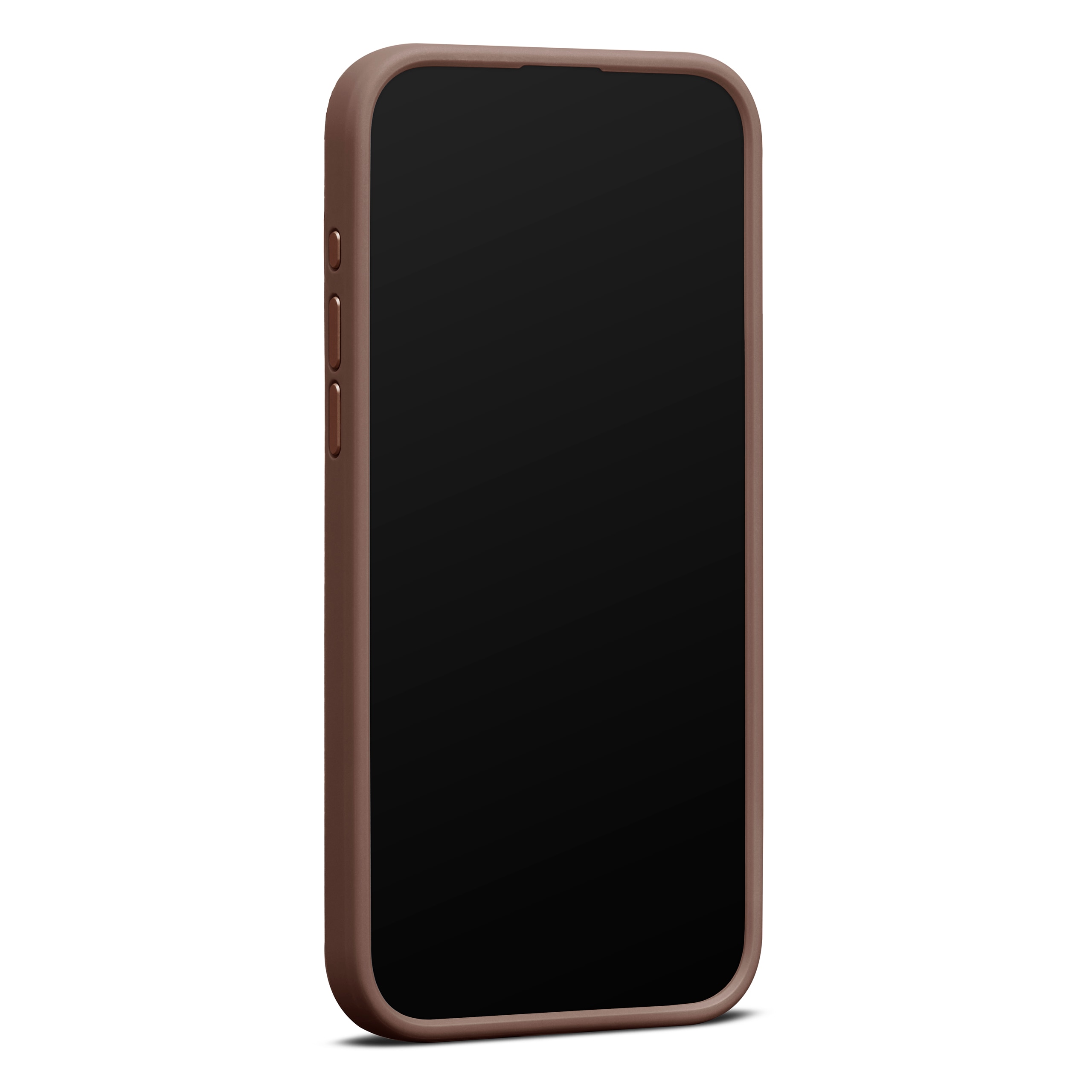 Funda Leather MagSafe iPhone 15 Pro Max Cognac