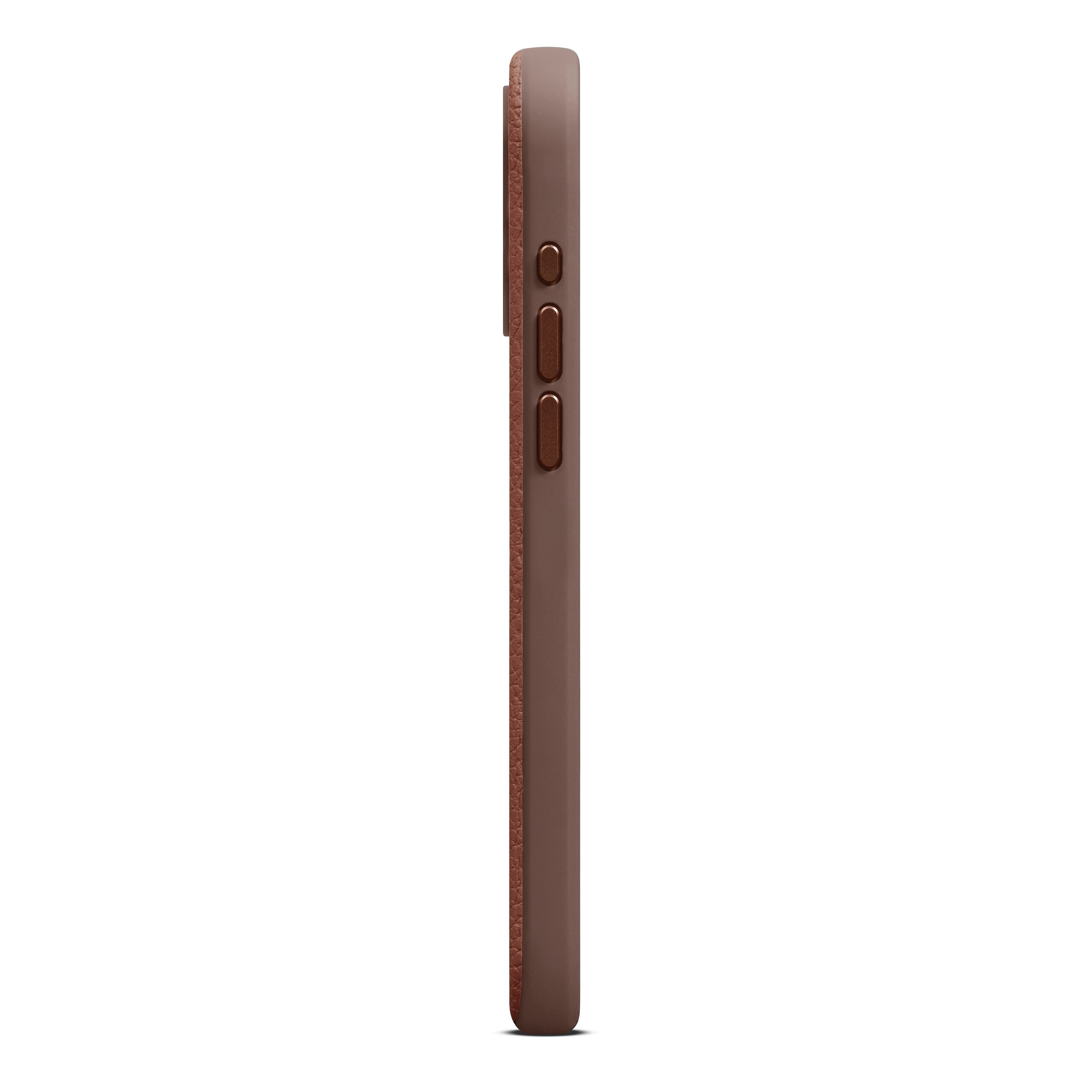 Funda Leather MagSafe iPhone 15 Pro Max Cognac