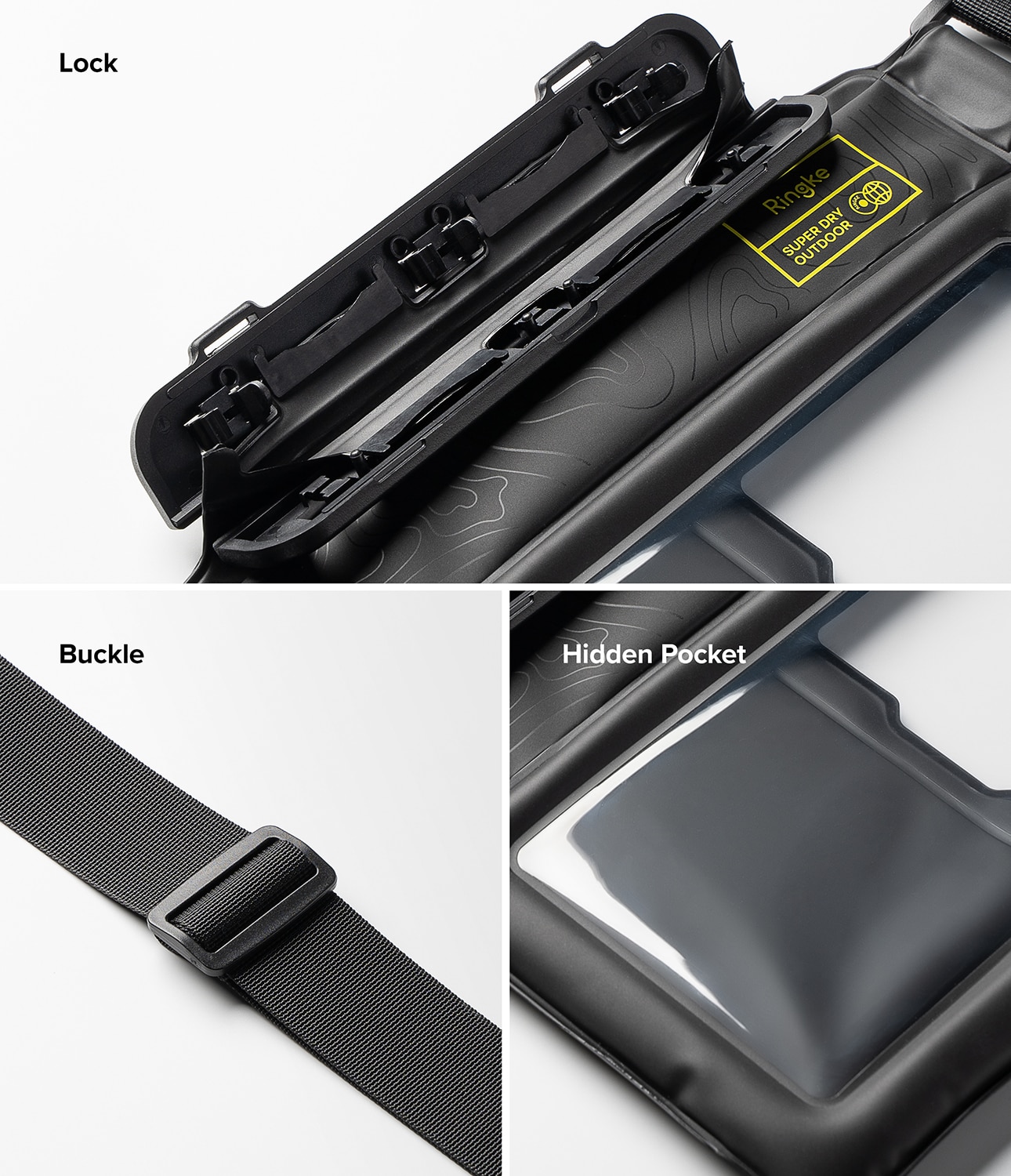 Universal Waterproof Sling Bag Black