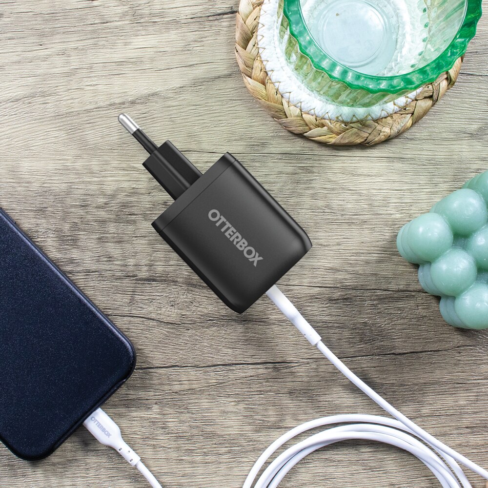 Cargador USB-C Dual Port 65W Black