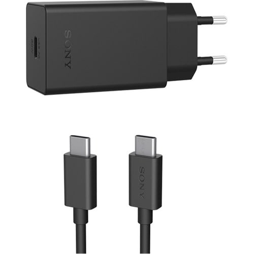 Cargador rápido Adaptador de corriente + Cable USB-C 30W, negro