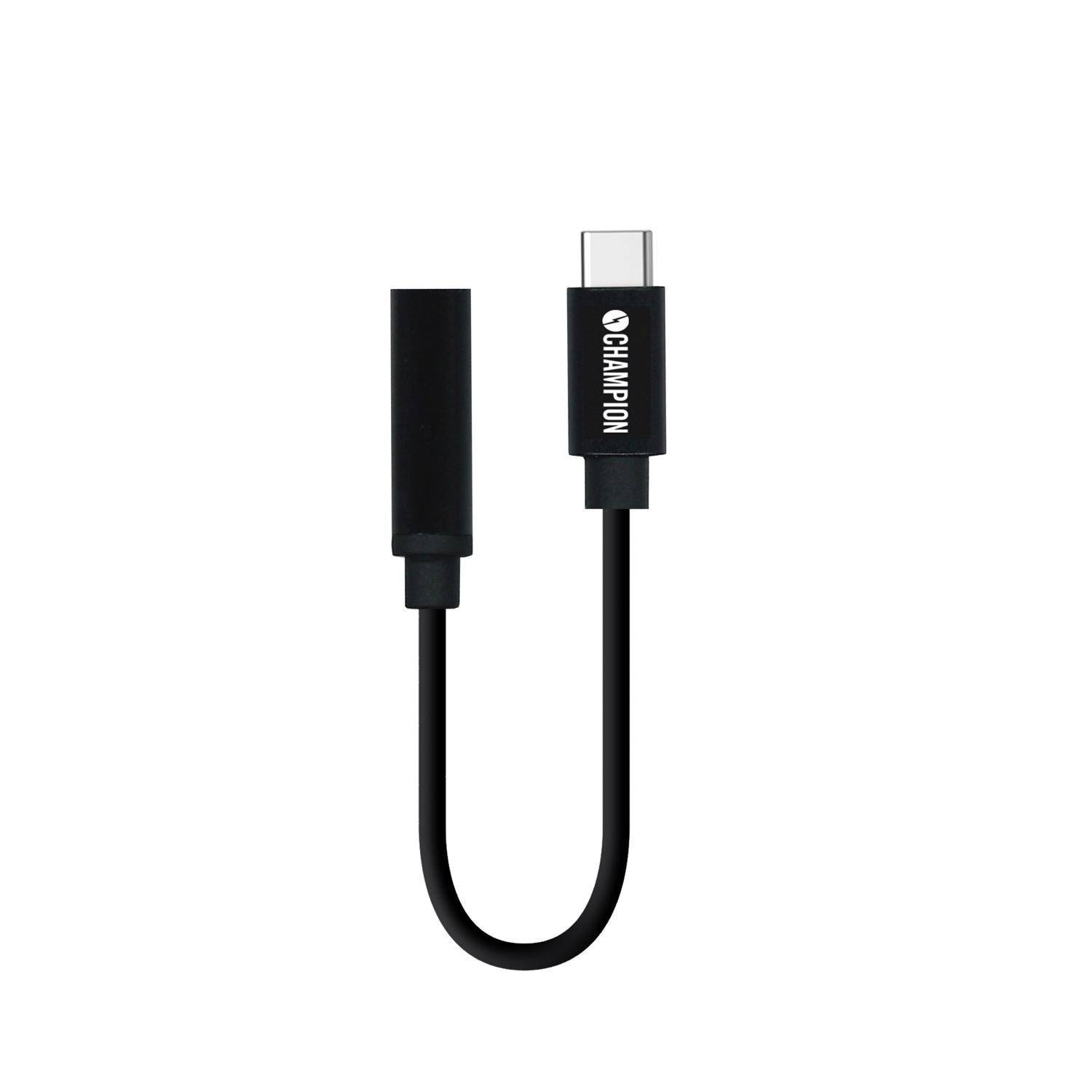 Adaptador USB-C a 3,5 mm Negro