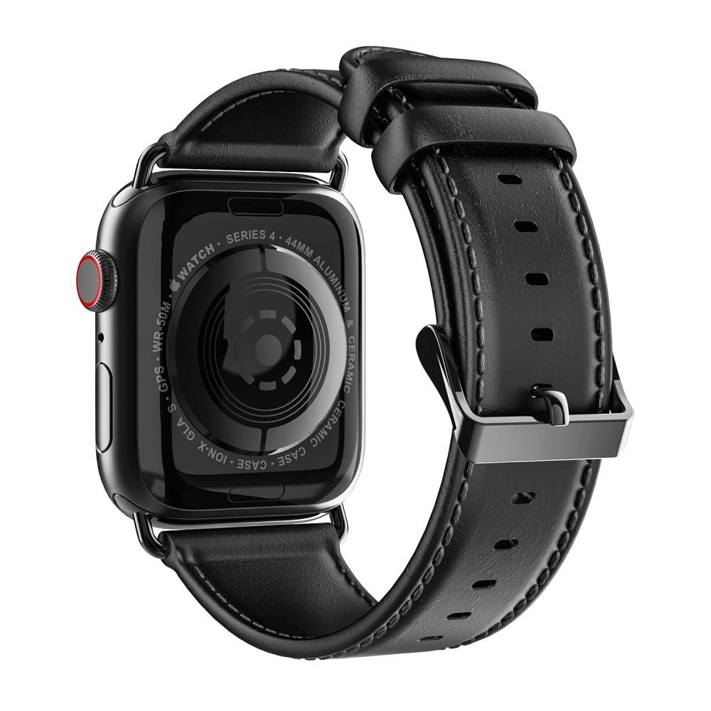 Correa de cuero Apple Watch 45mm Series 8 Black