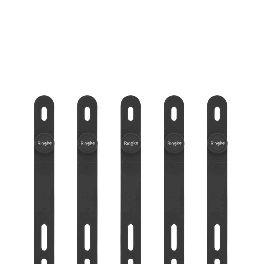 Silicone Cable Tie (5 piezas) Black