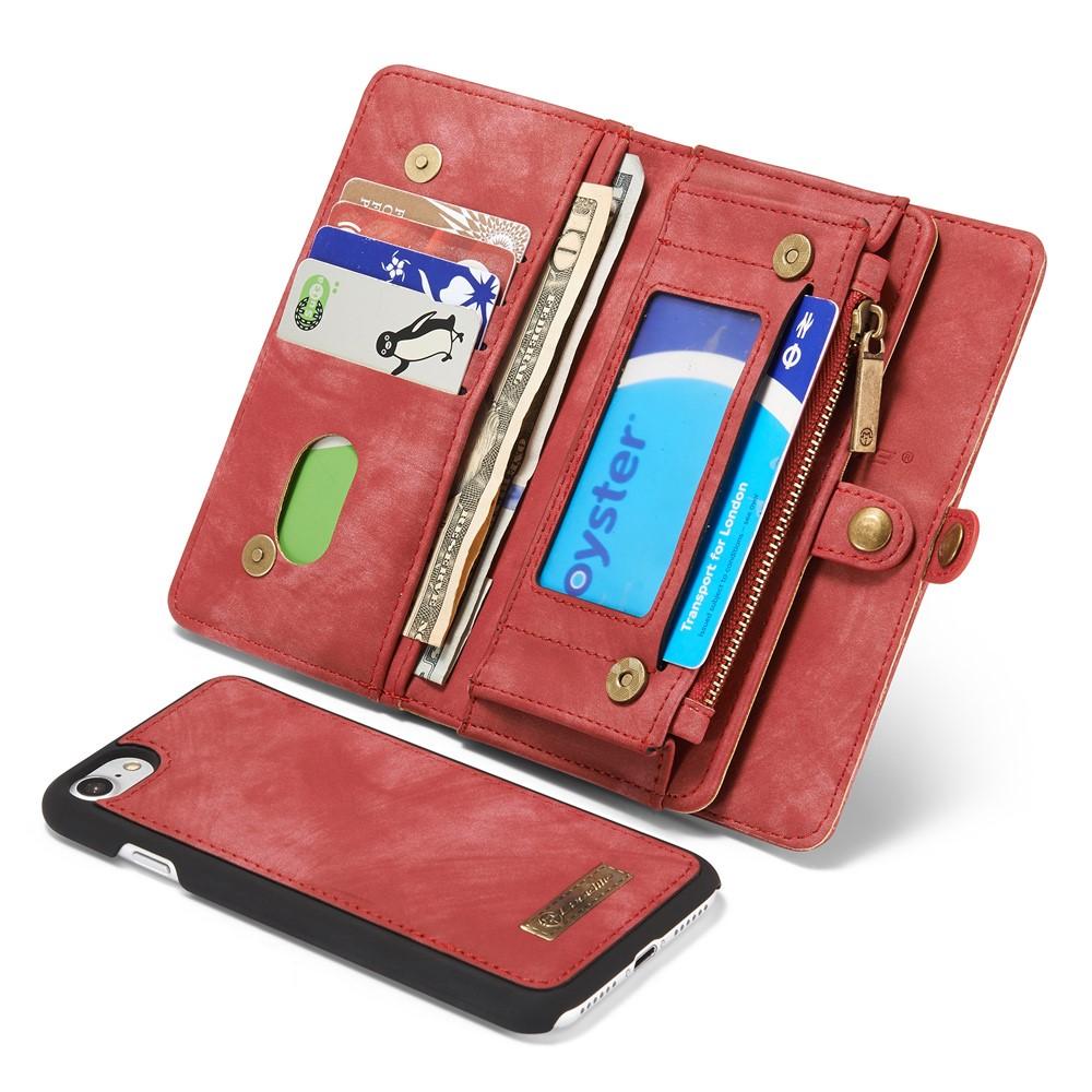 Cartera Multi-Slot iPhone 7/8/SE Rojo