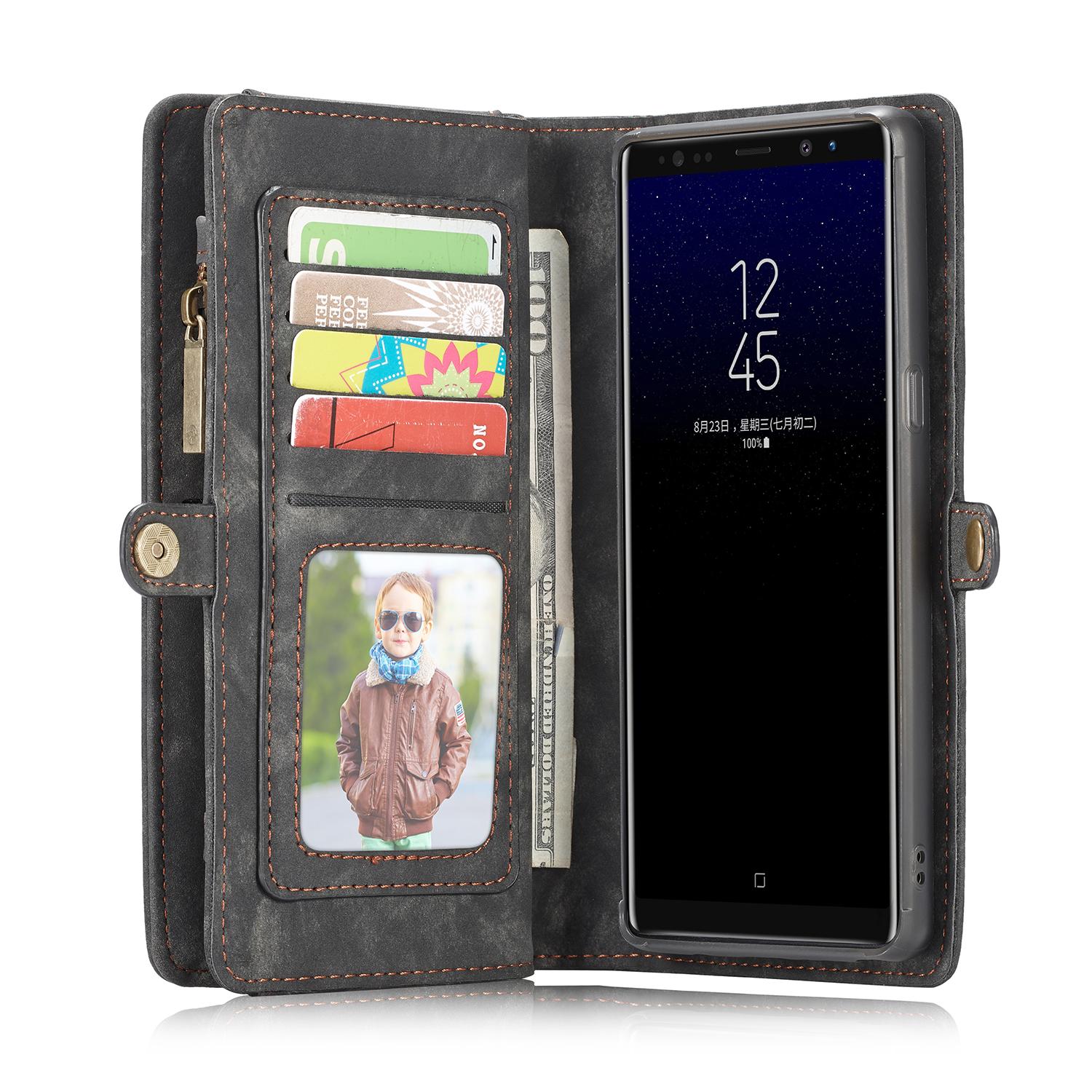 Cartera Multi-Slot Samsung Galaxy Note 8 Gris