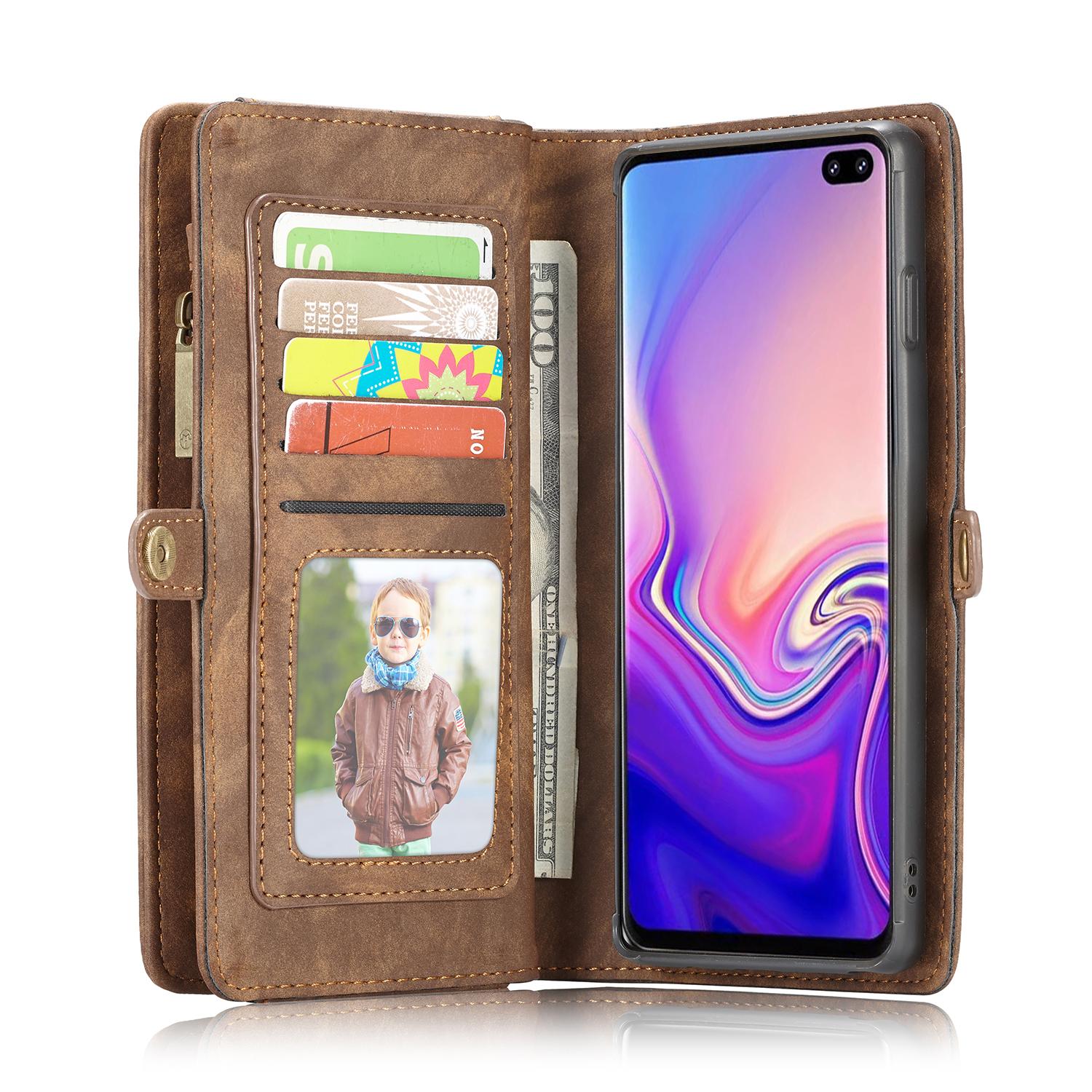 Cartera Multi-Slot Samsung Galaxy S10 Plus Marrón