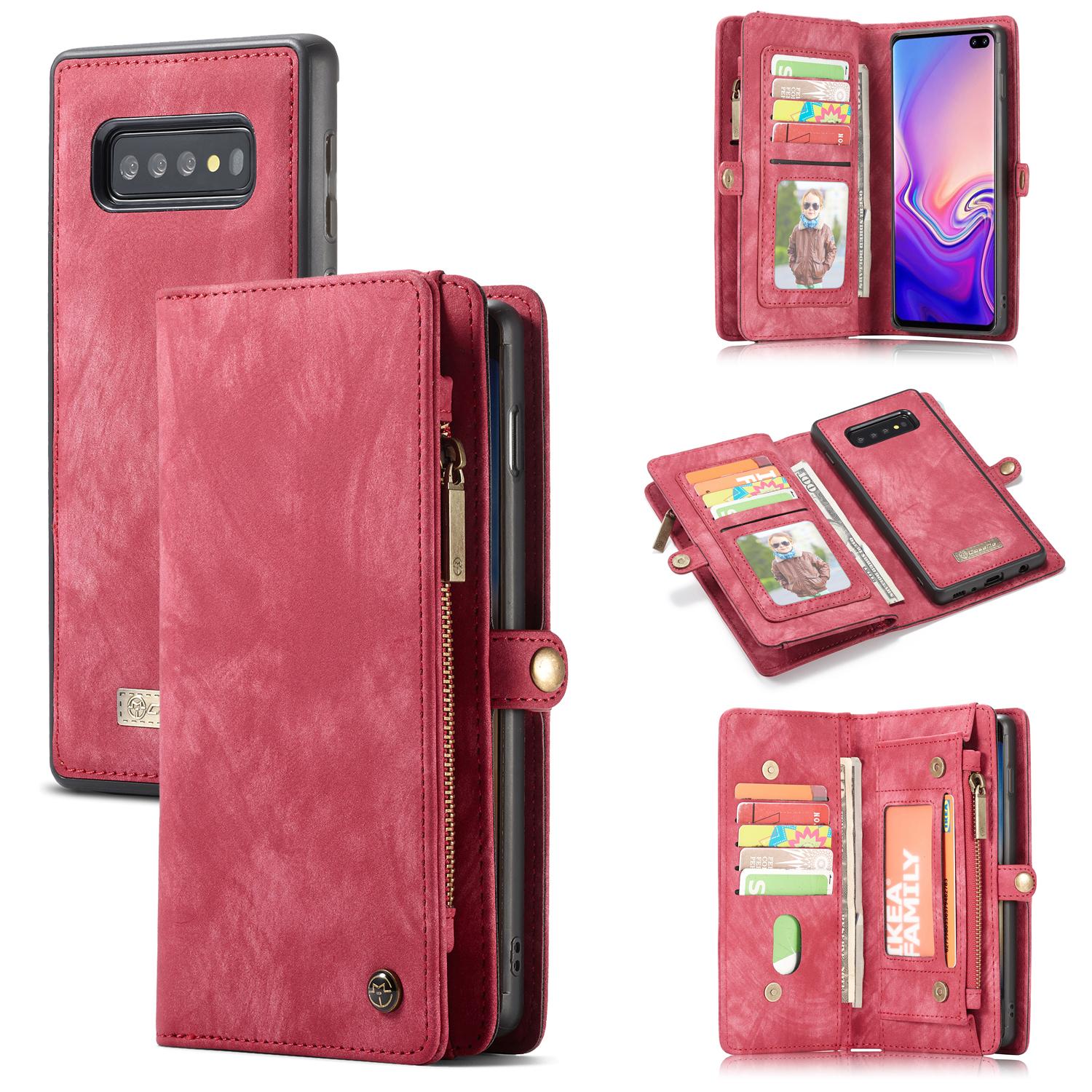 Cartera Multi-Slot Samsung Galaxy S10 Plus Rojo