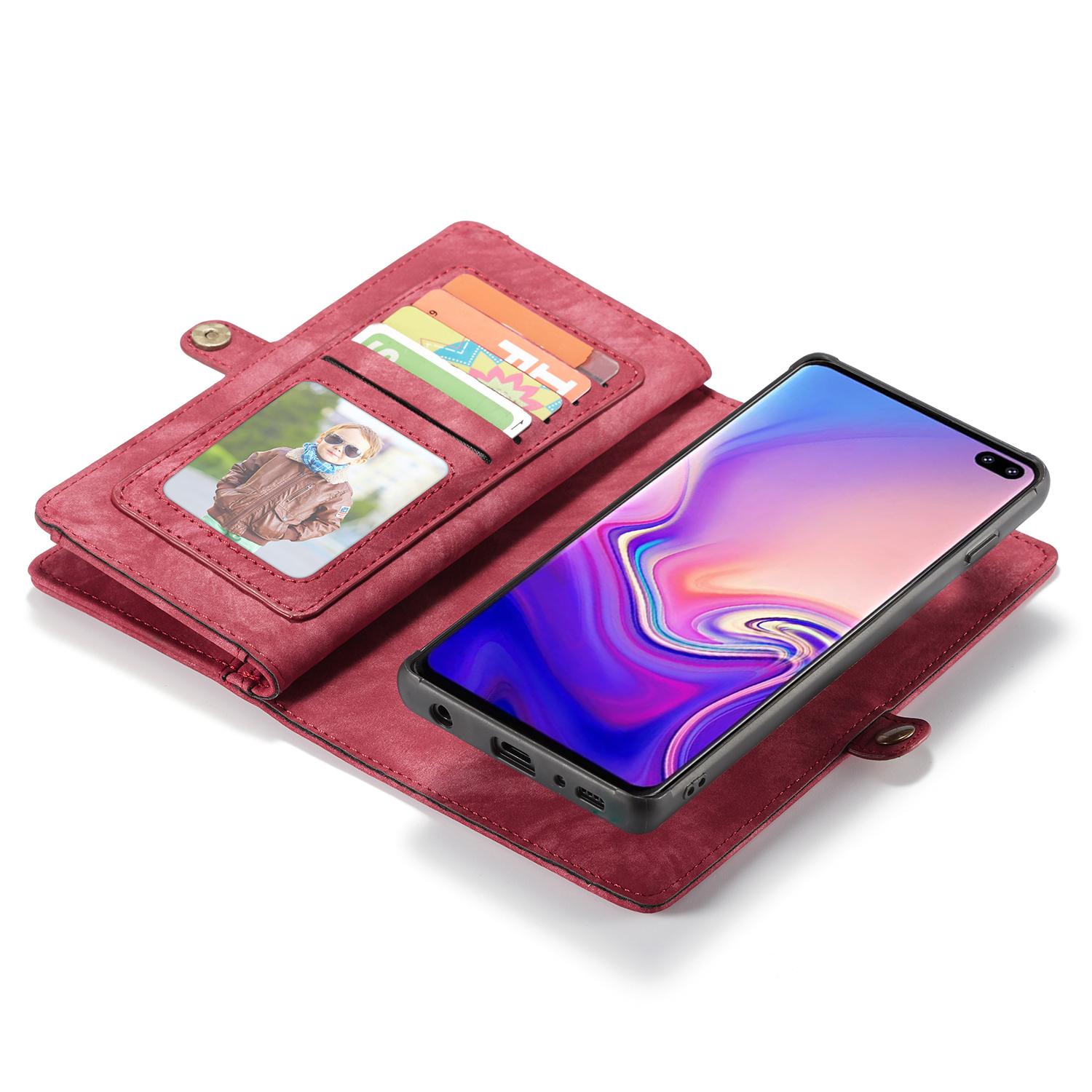 Cartera Multi-Slot Samsung Galaxy S10 Plus Rojo