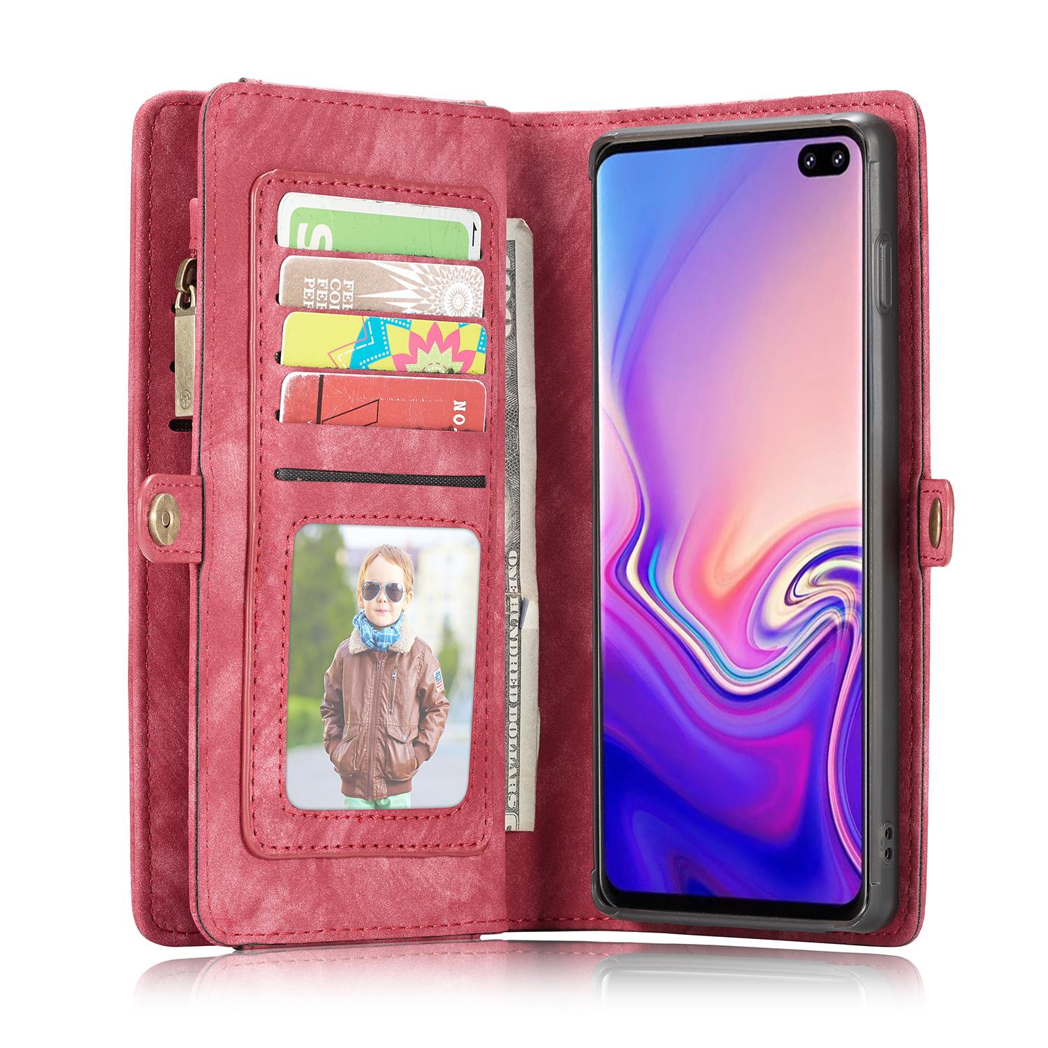 Cartera Multi-Slot Samsung Galaxy S10 Plus Rojo