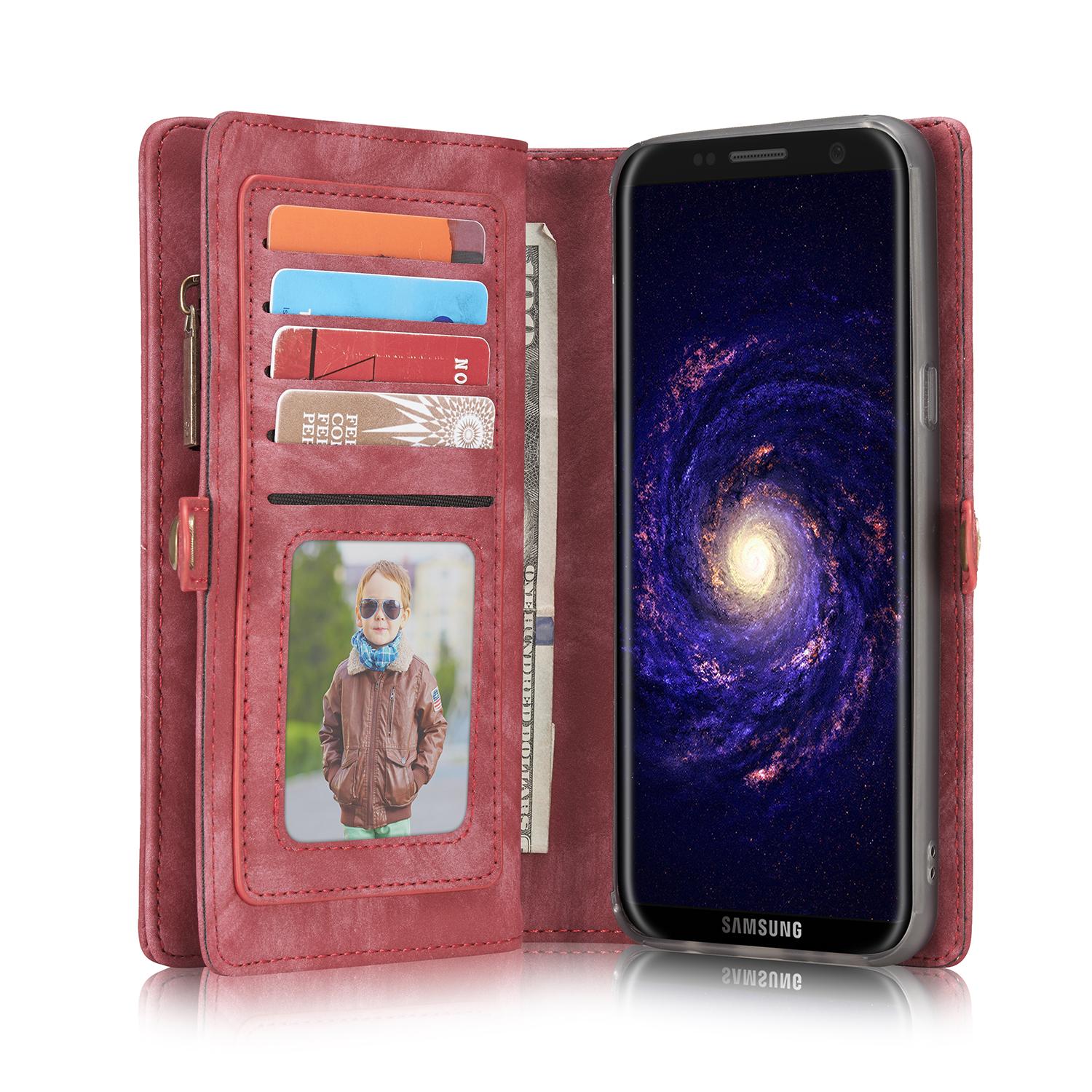 Cartera Multi-Slot Samsung Galaxy S8 Plus Rojo