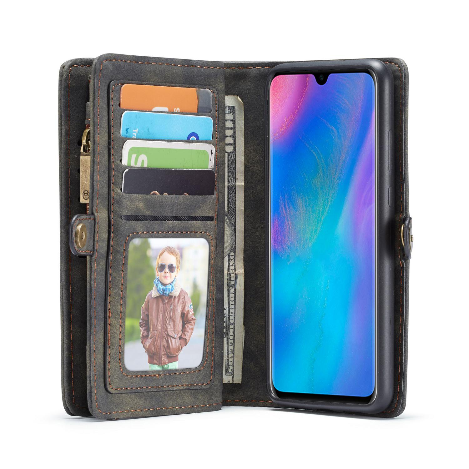 Cartera Multi-Slot Huawei P30 Gris