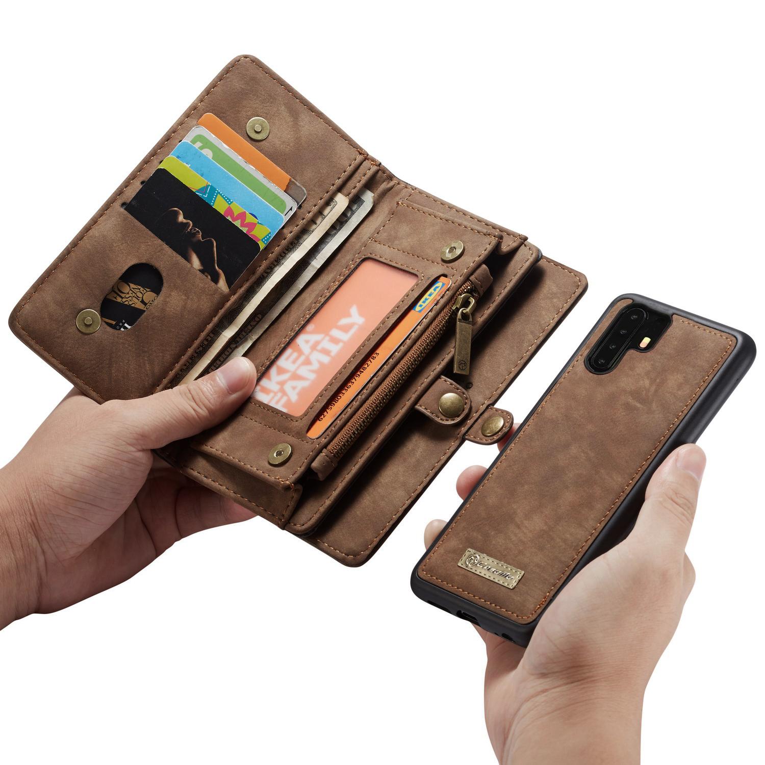 Cartera Multi-Slot Huawei P30 Pro Marrón