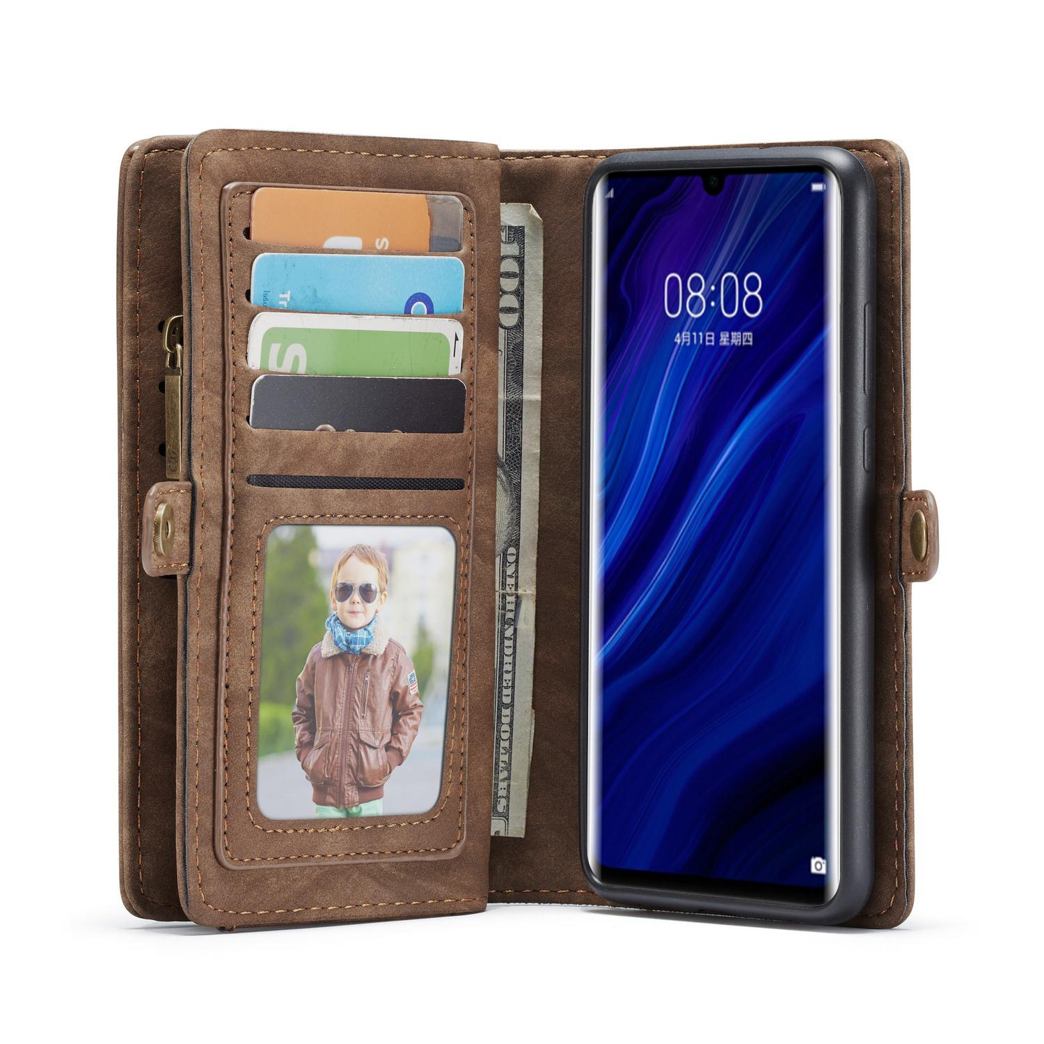 Cartera Multi-Slot Huawei P30 Pro Marrón