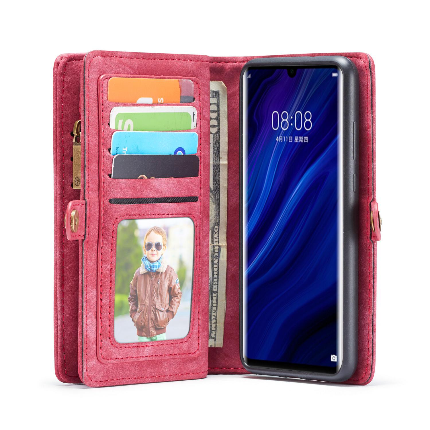 Cartera Multi-Slot Huawei P30 Pro Rojo