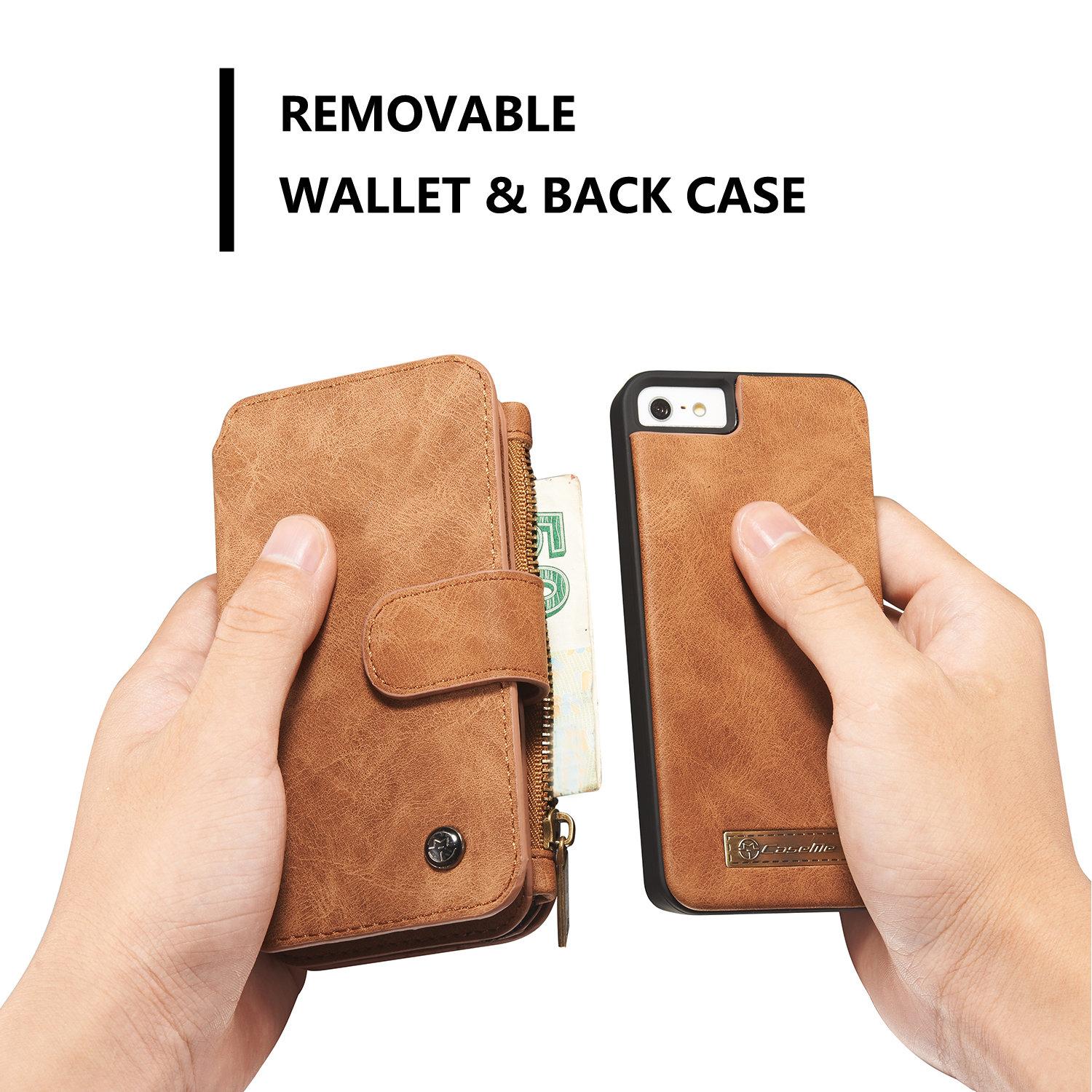 Cartera Multi-Slot Apple iPhone 5/5S/SE Marrón