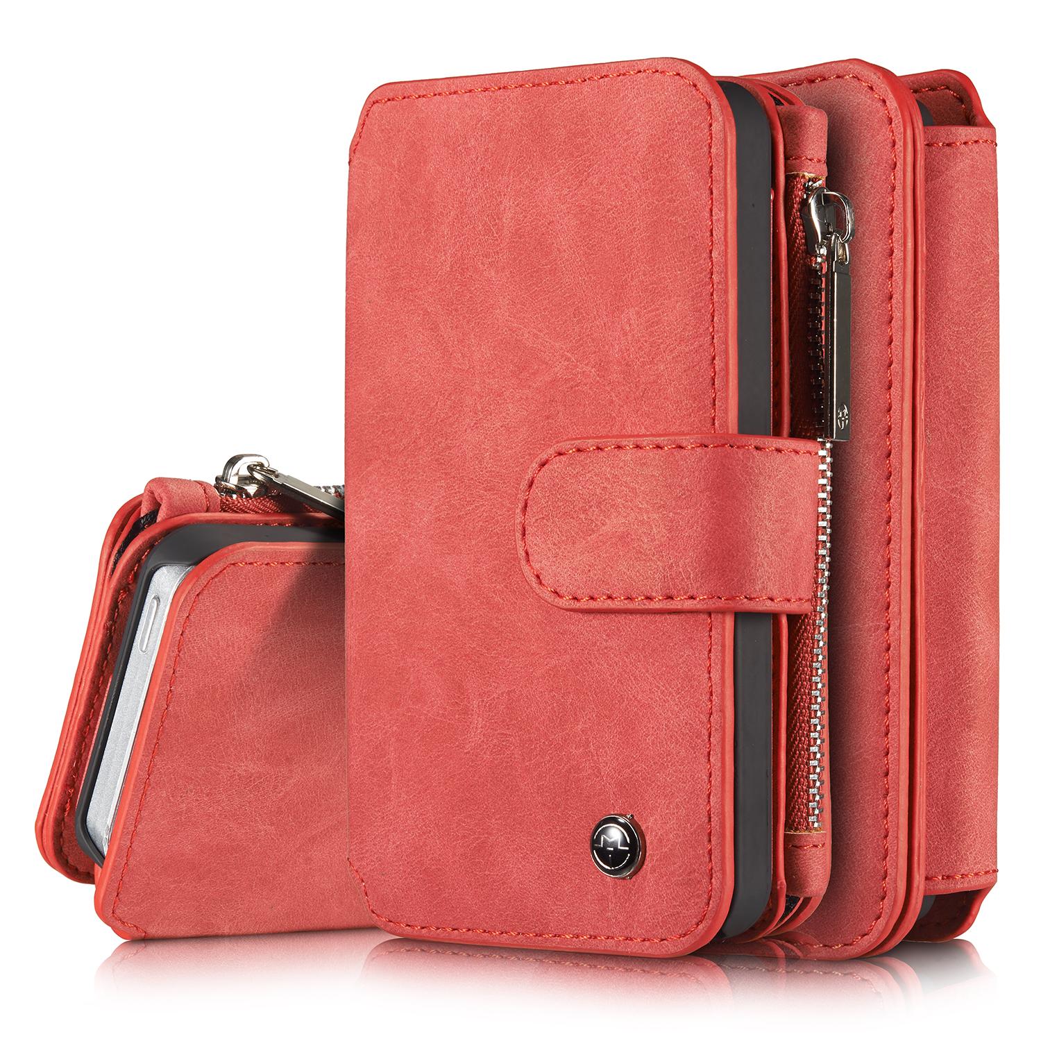 Cartera Multi-Slot Apple iPhone 5/5S/SE Rojo