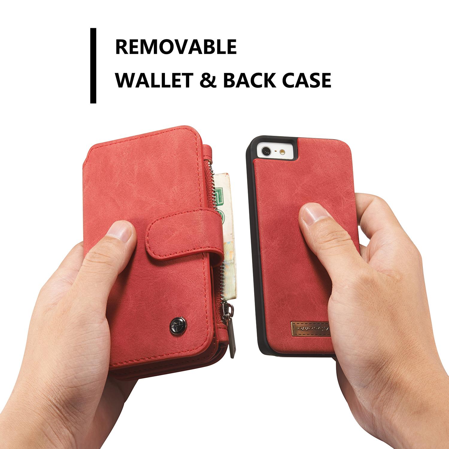 Cartera Multi-Slot Apple iPhone 5/5S/SE Rojo
