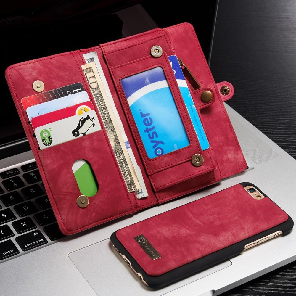 Cartera Multi-Slot iPhone 6/6S Rojo