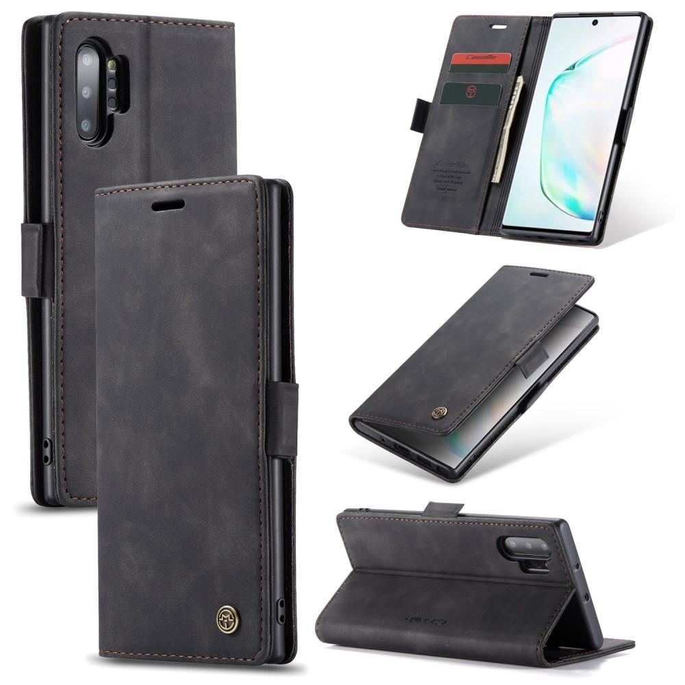 Funda delgada con solapa Samsung Galaxy Note 10 Plus Negro