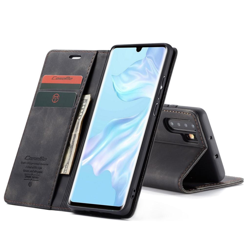 Funda delgada con solapa Huawei P30 Pro Negro