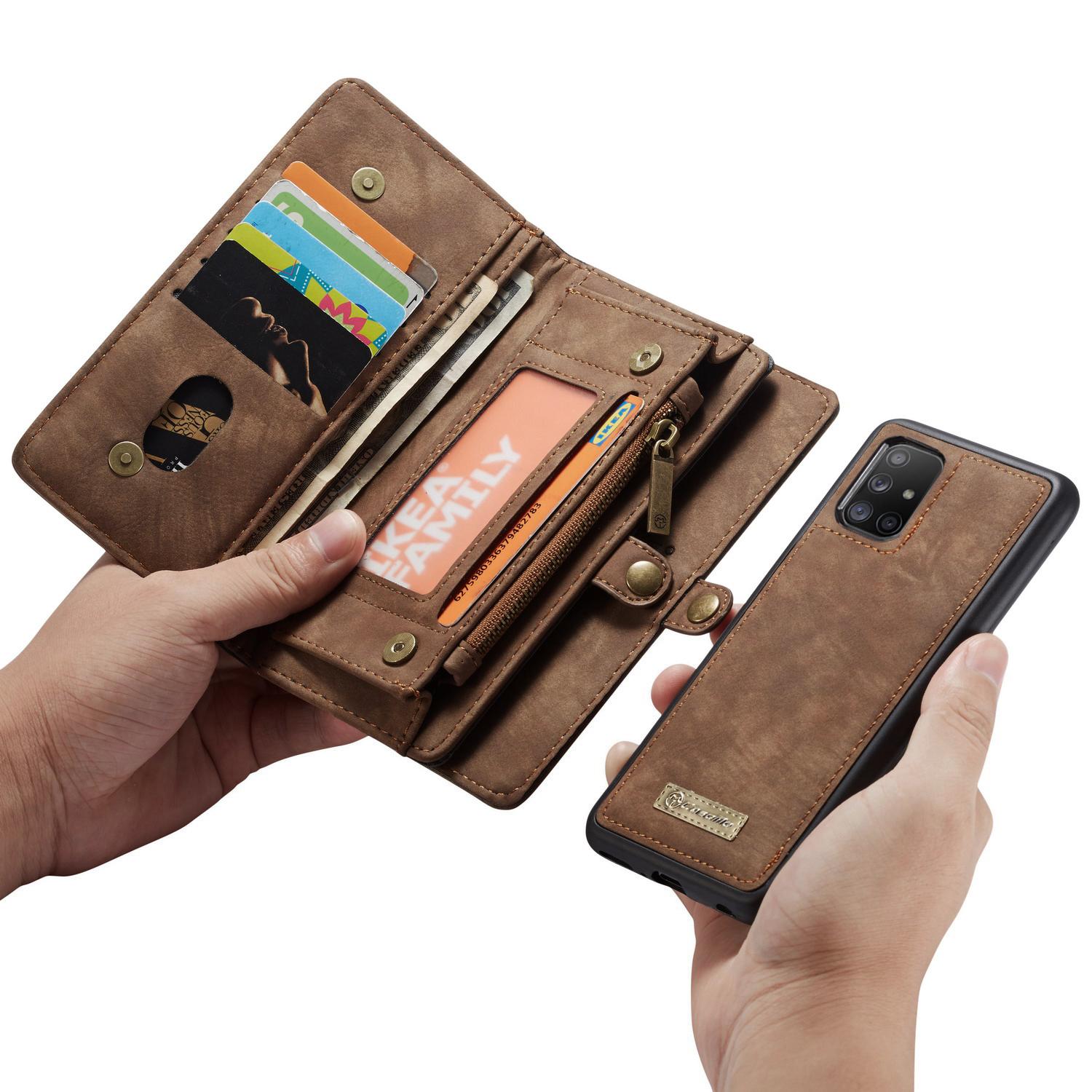 Cartera Multi-Slot Samsung Galaxy A51 Marrón