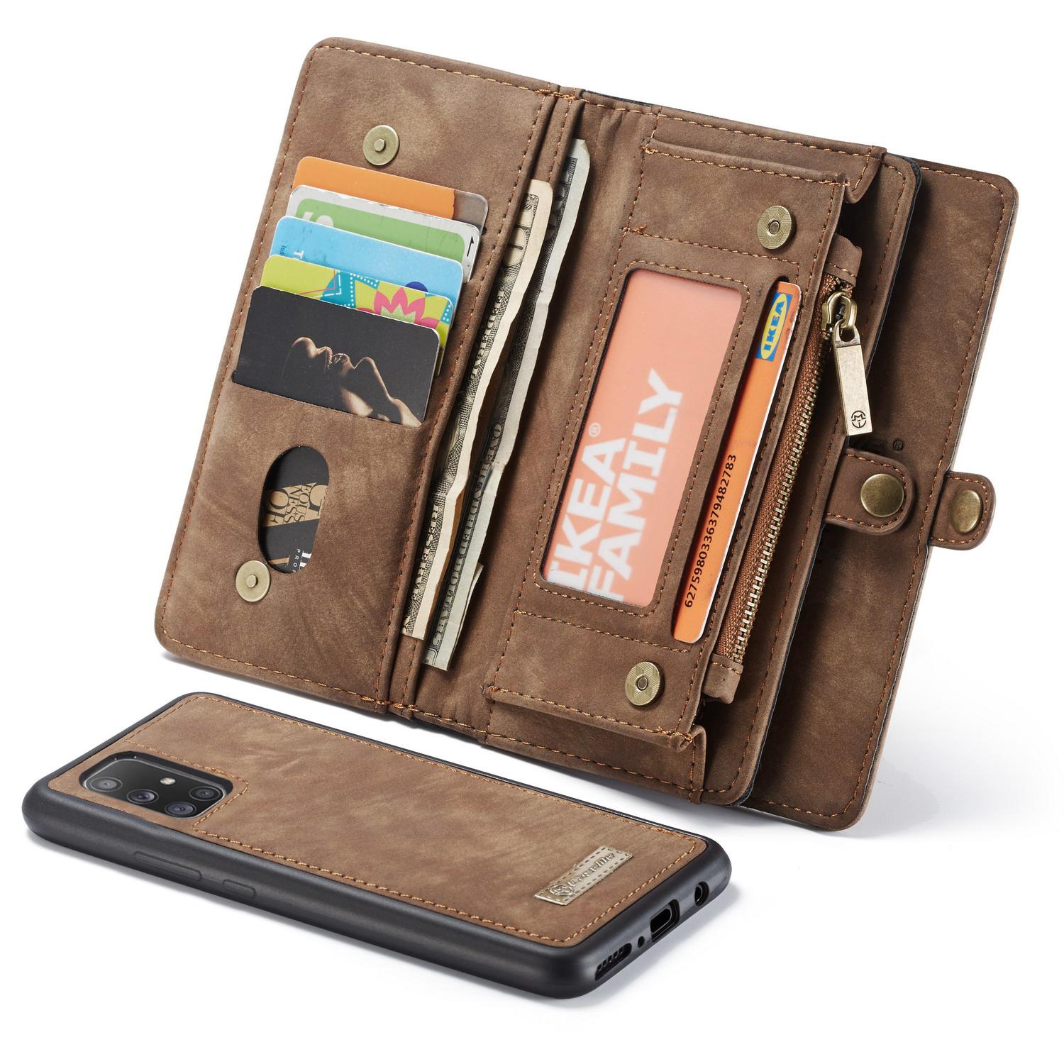Cartera Multi-Slot Samsung Galaxy A71 Marrón