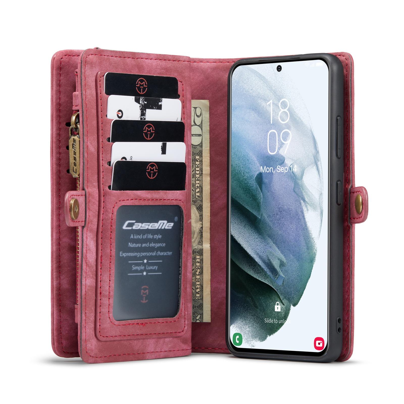 Cartera Multi-Slot Samsung Galaxy S21 Ultra Rojo