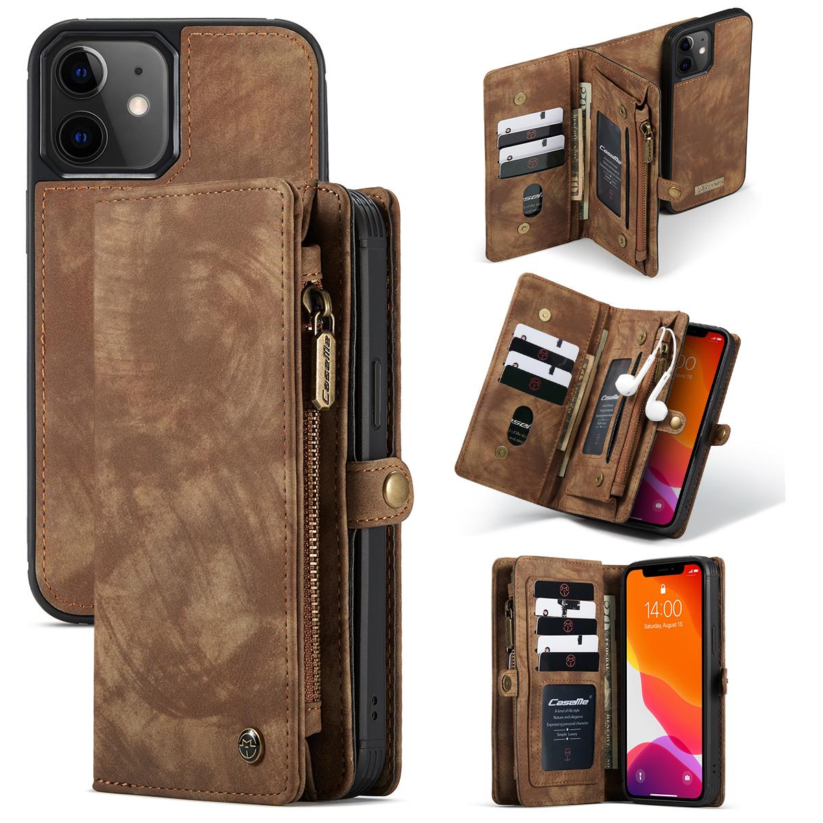 Cartera Multi-Slot Apple iPhone 12 Mini Marrón