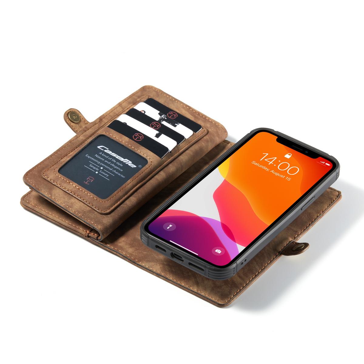 Cartera Multi-Slot Apple iPhone 12 Mini Marrón