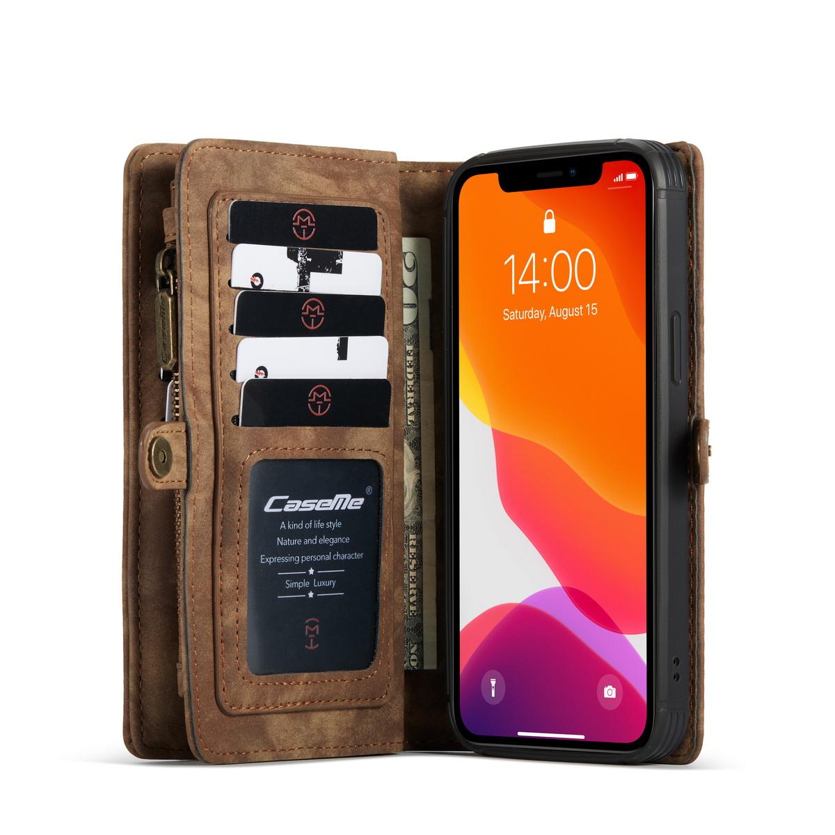 Cartera Multi-Slot Apple iPhone 12 Mini Marrón