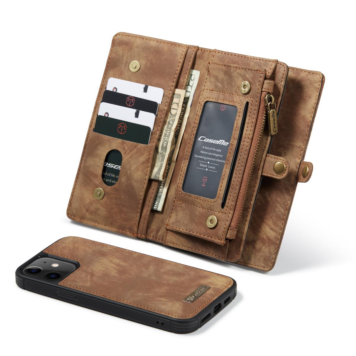Cartera Multi-Slot Apple iPhone 12 Mini Marrón