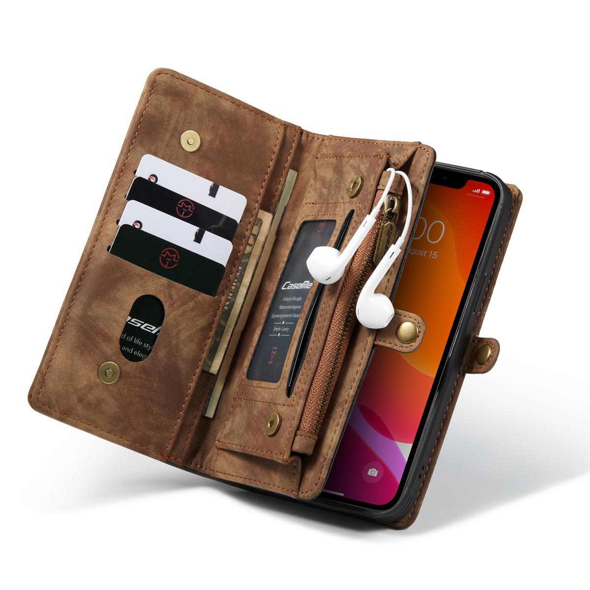 Cartera Multi-Slot Apple iPhone 12 Mini Marrón
