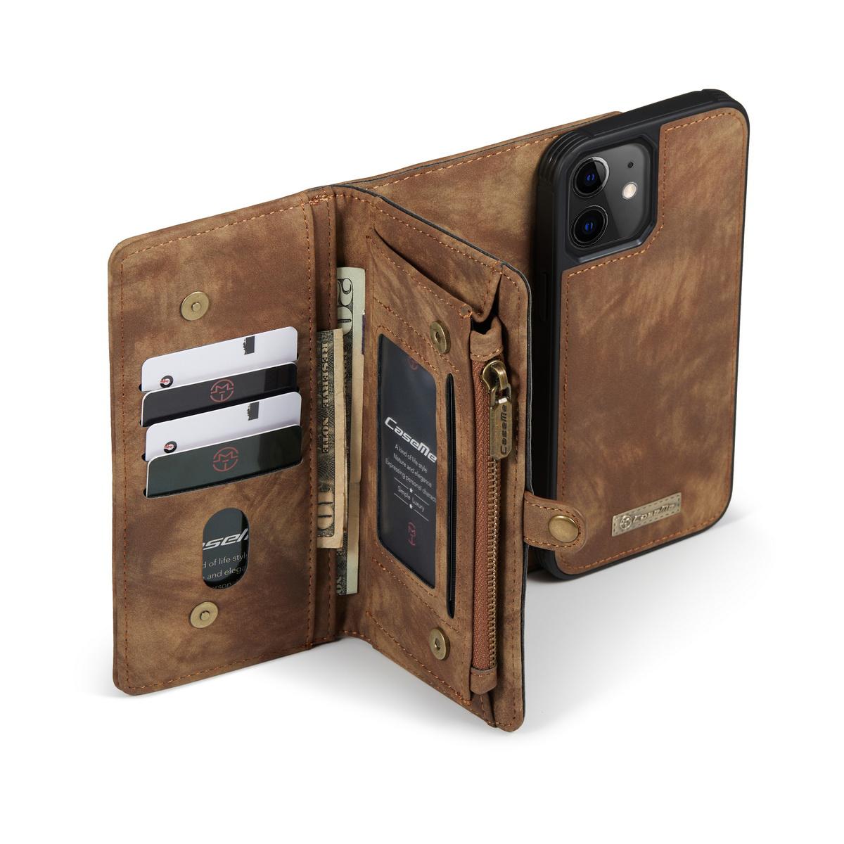 Cartera Multi-Slot Apple iPhone 12 Mini Marrón