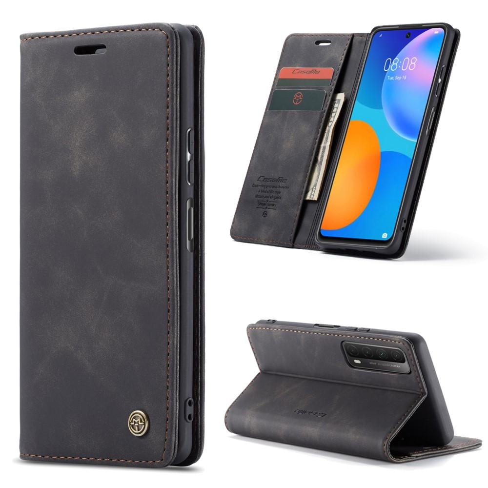 Funda delgada con solapa Huawei P Smart 2021 Negro