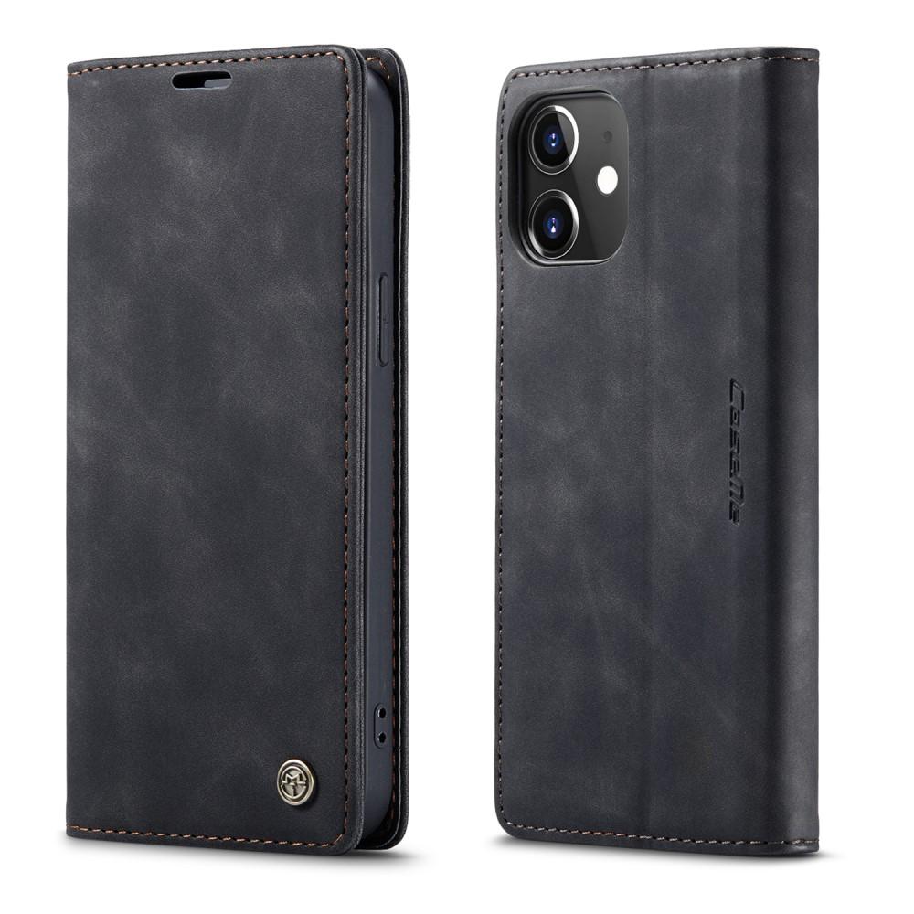Funda delgada con solapa Apple iPhone 12/iPhone 12 Pro Negro