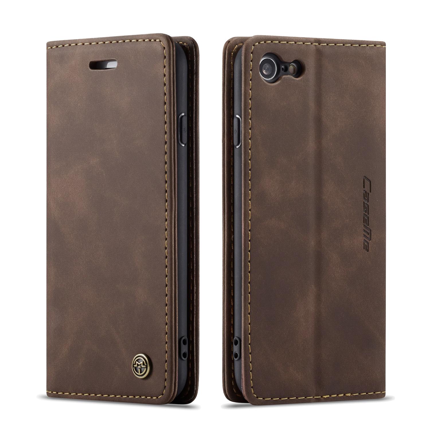 Funda delgada con solapa iPhone SE 2020 Marrón