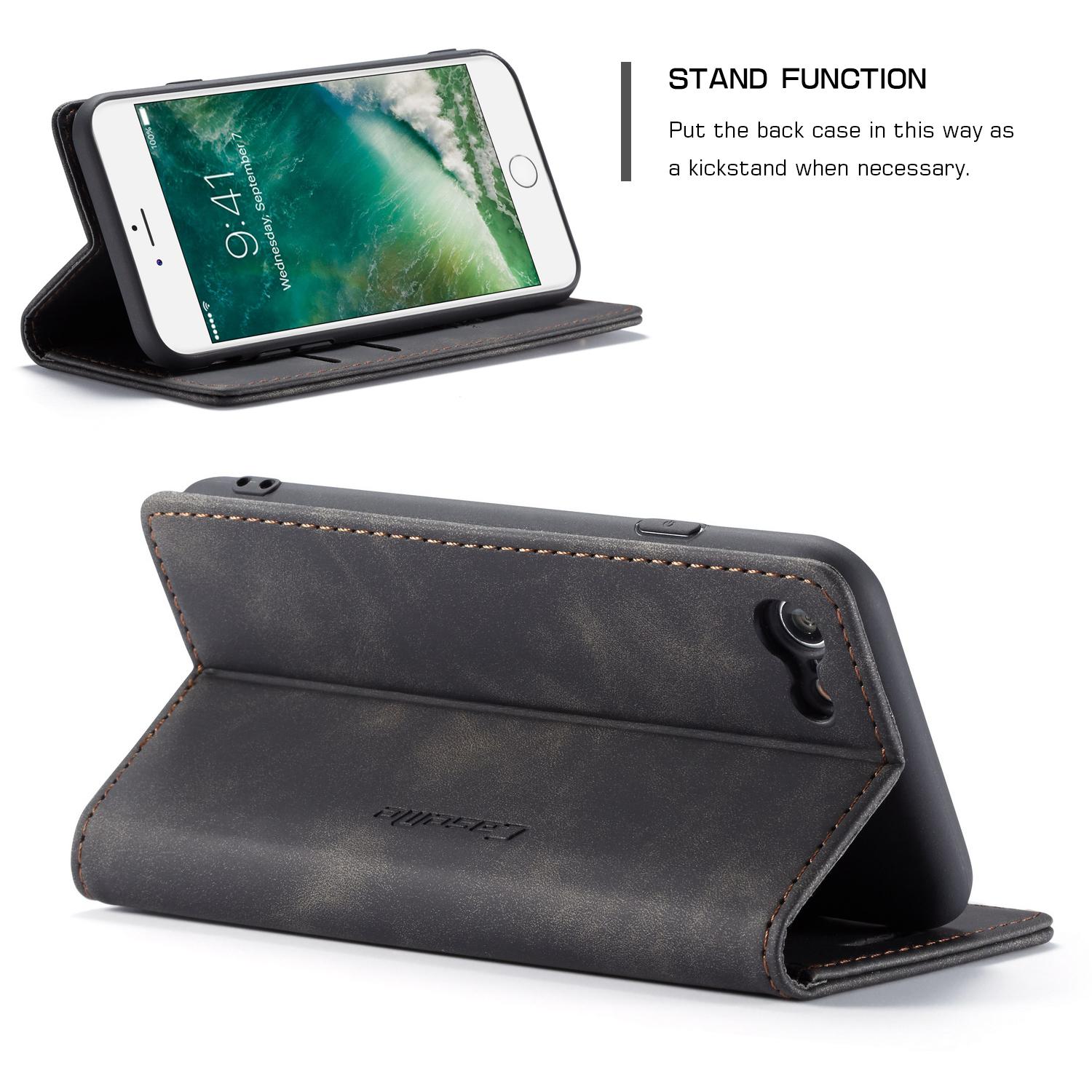 Funda delgada con solapa iPhone 8 Negro