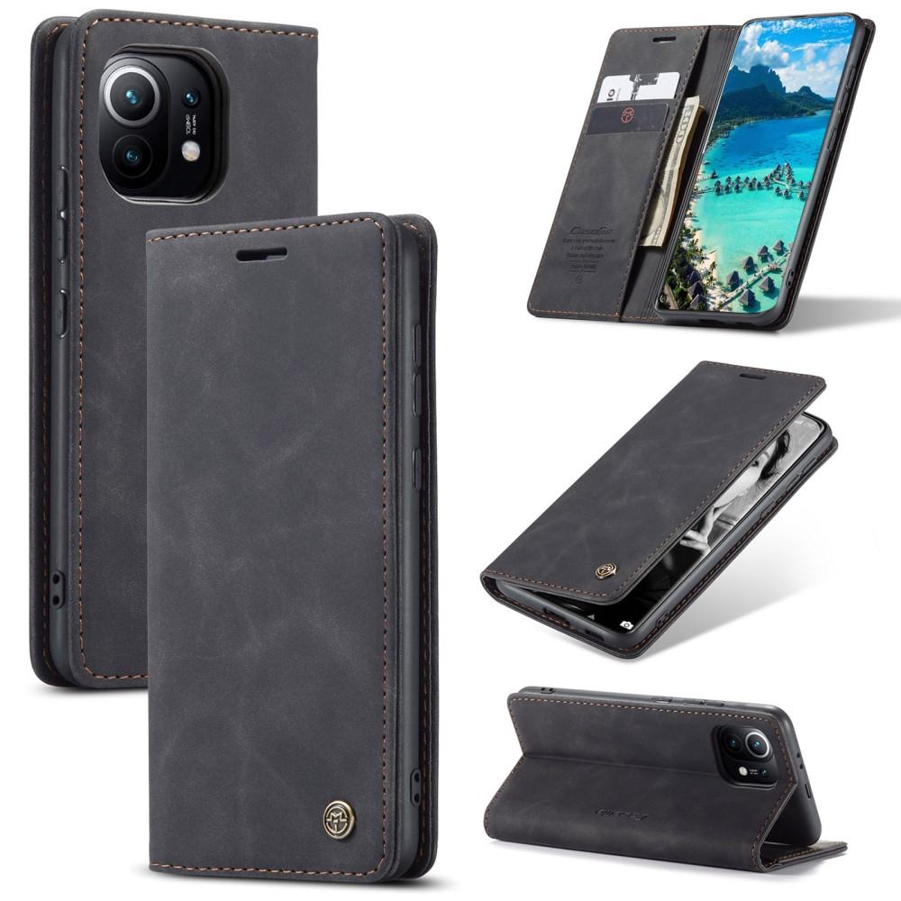 Funda delgada con solapa Xiaomi Mi 11 Negro