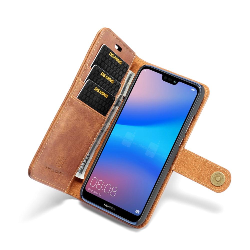 Cartera Magnet Wallet Huawei P20 Lite Cognac