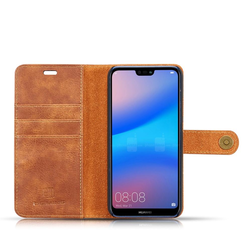 Cartera Magnet Wallet Huawei P20 Lite Cognac