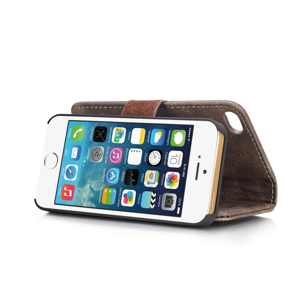 Cartera Magnet Wallet iPhone 5/5S/SE Brown